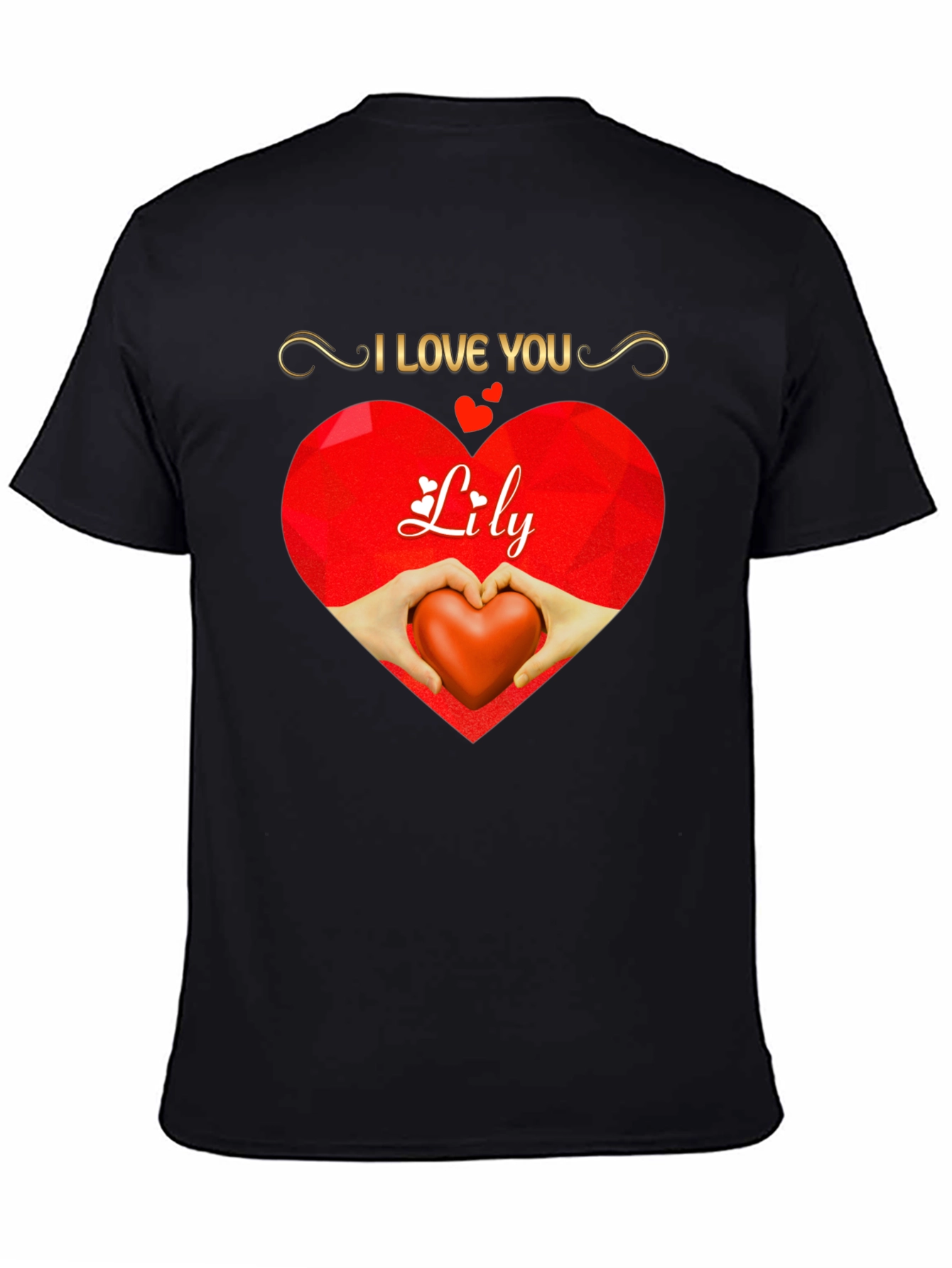 I Love You Lily Heart Graphic Tee