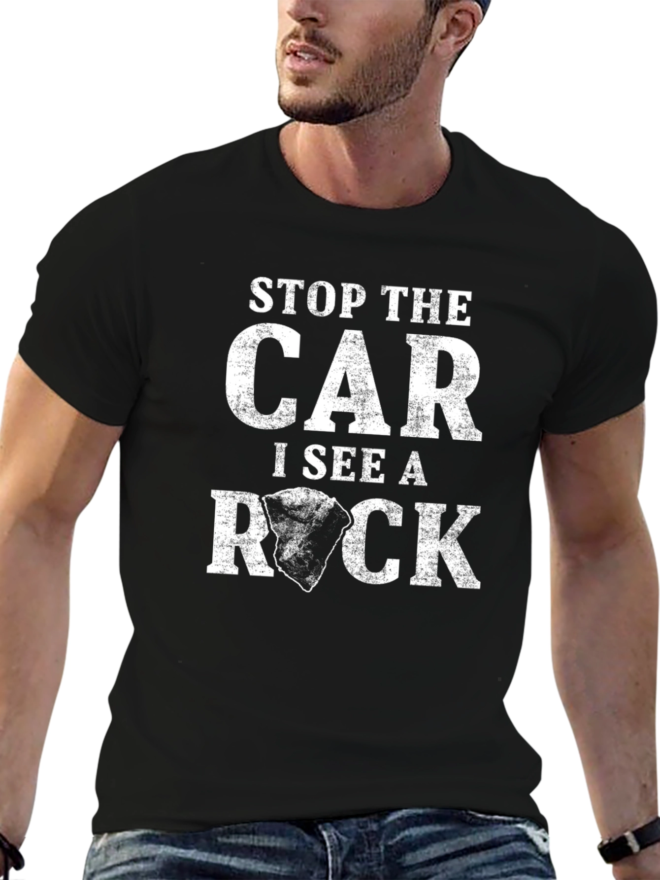Funny Rock Collector T-Shirt - Stop The Car