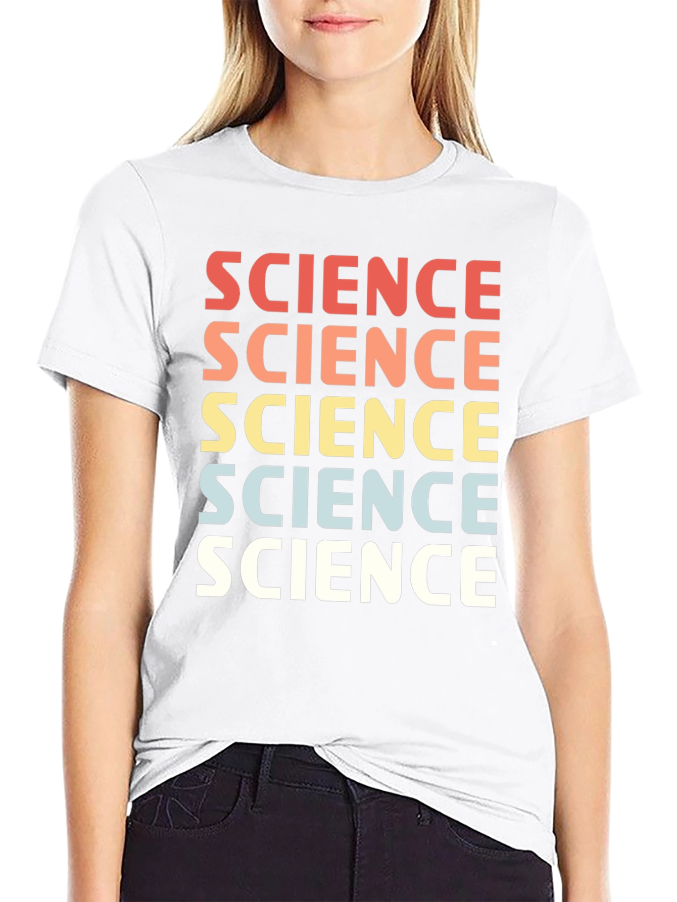 Science Repeated Graphic T-Shirt