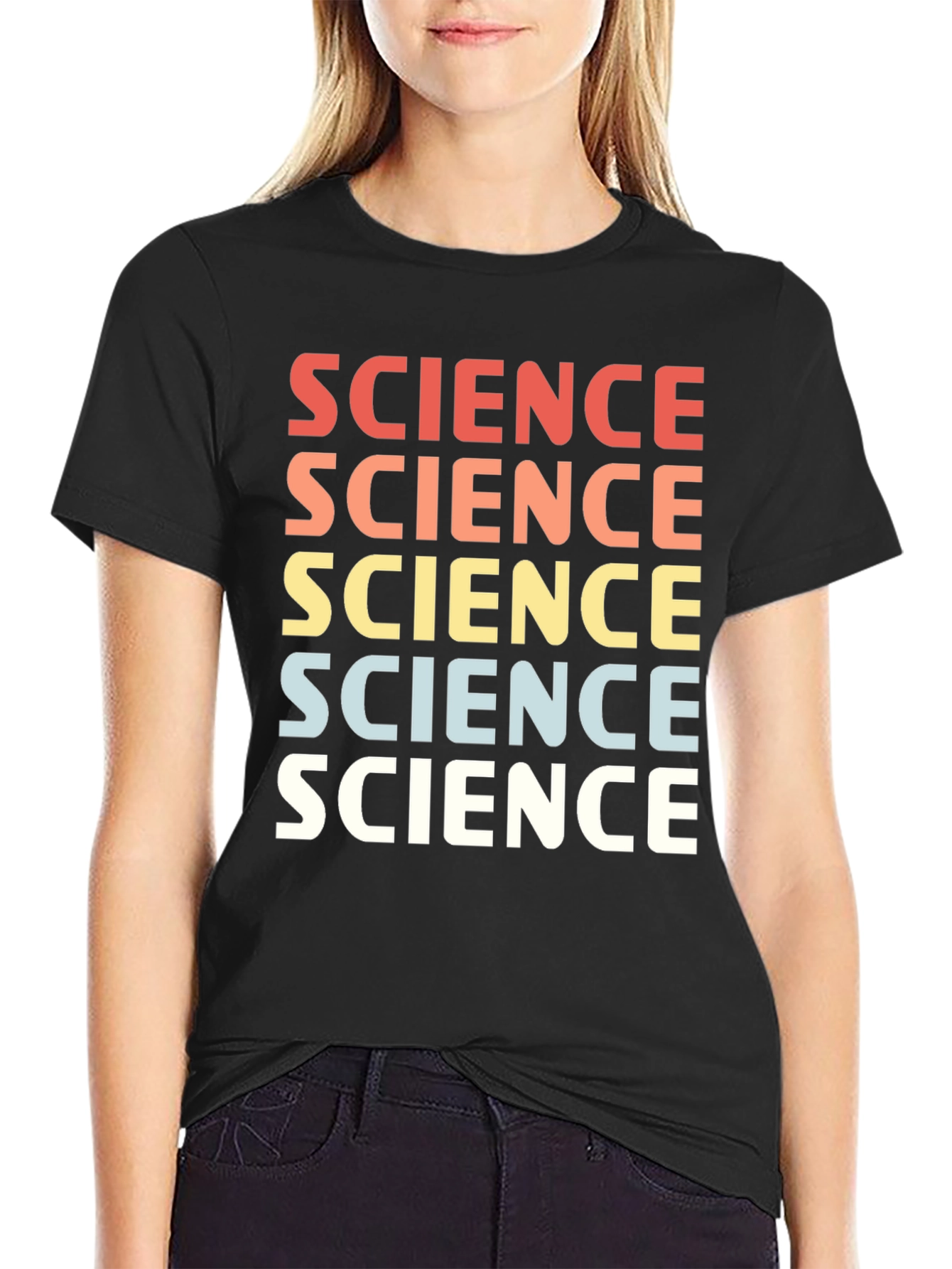 Science Repeated Graphic T-Shirt