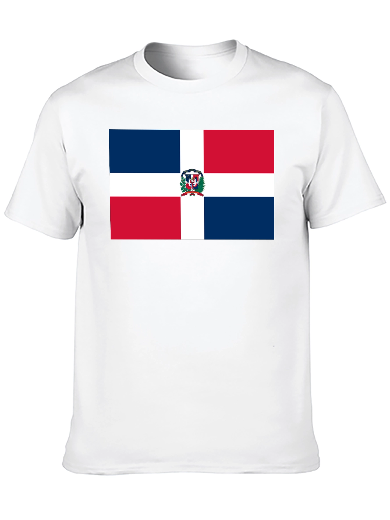 Dominican Republic Flag T-Shirt - Black