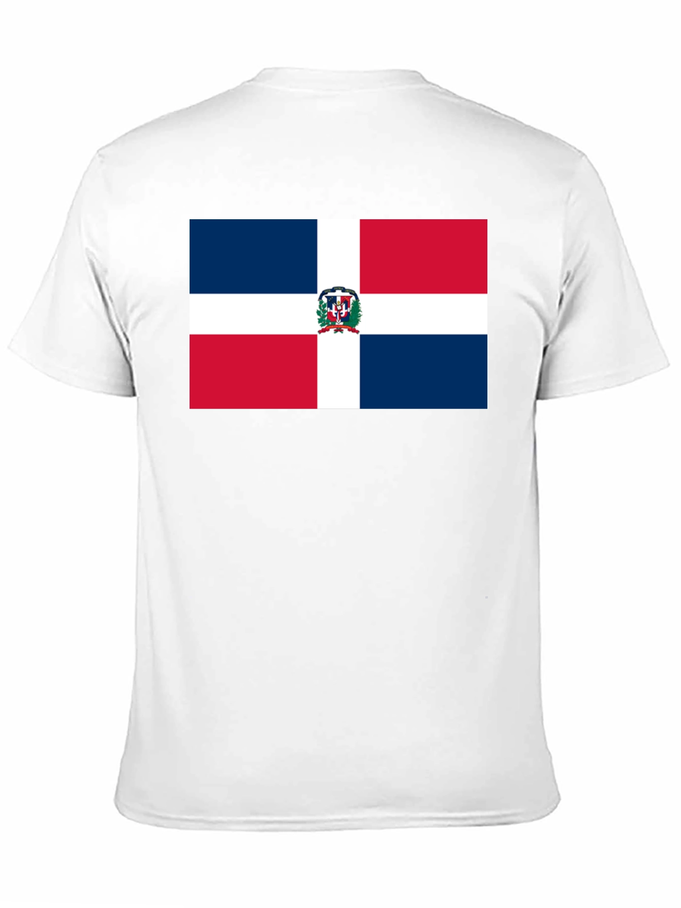 Dominican Republic Flag T-Shirt - Black