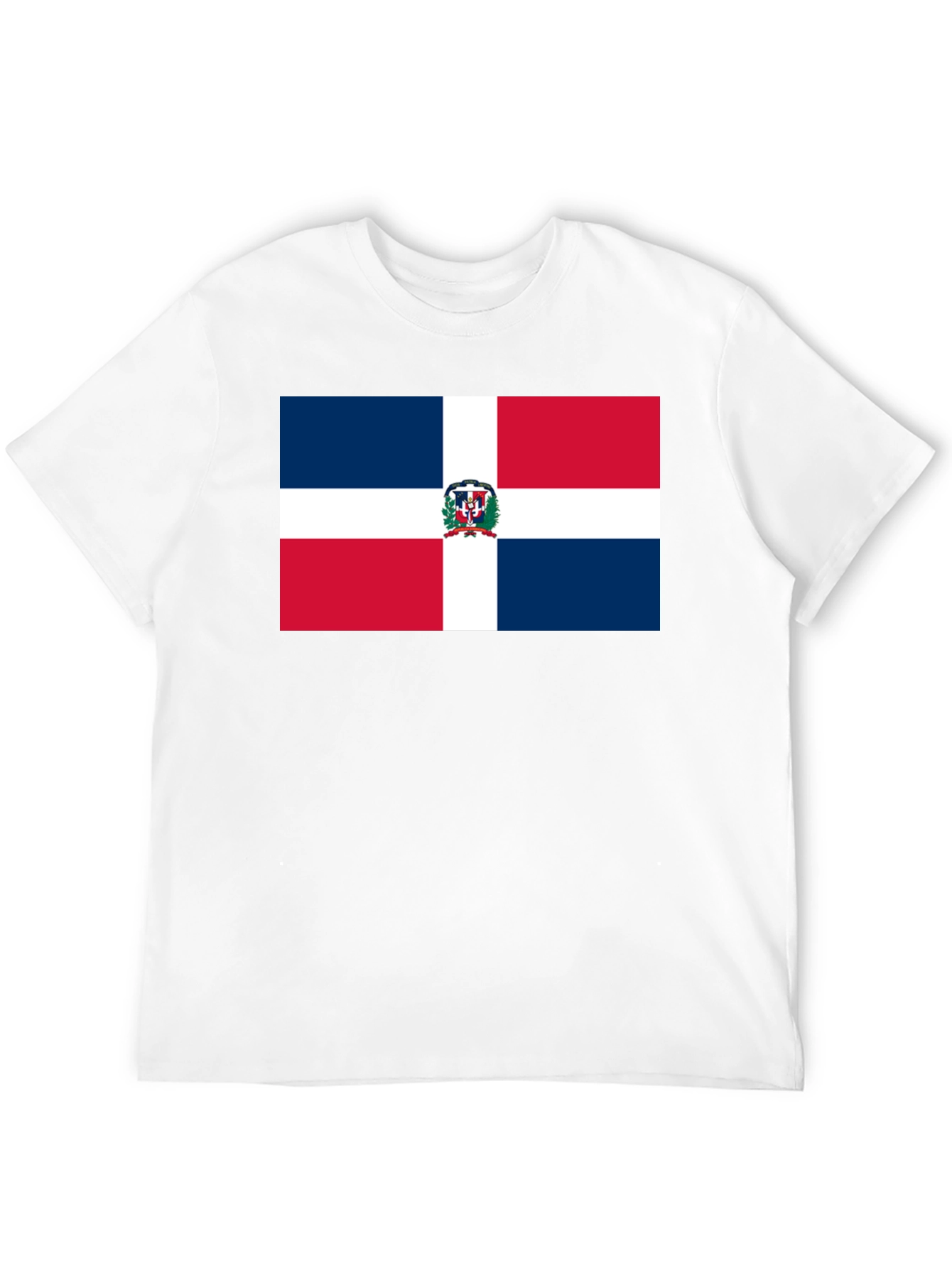 Dominican Republic Flag T-Shirt - Black
