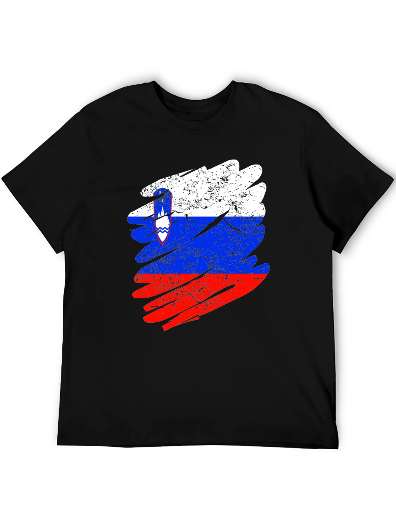 Slovenia Flag Distressed T-Shirt