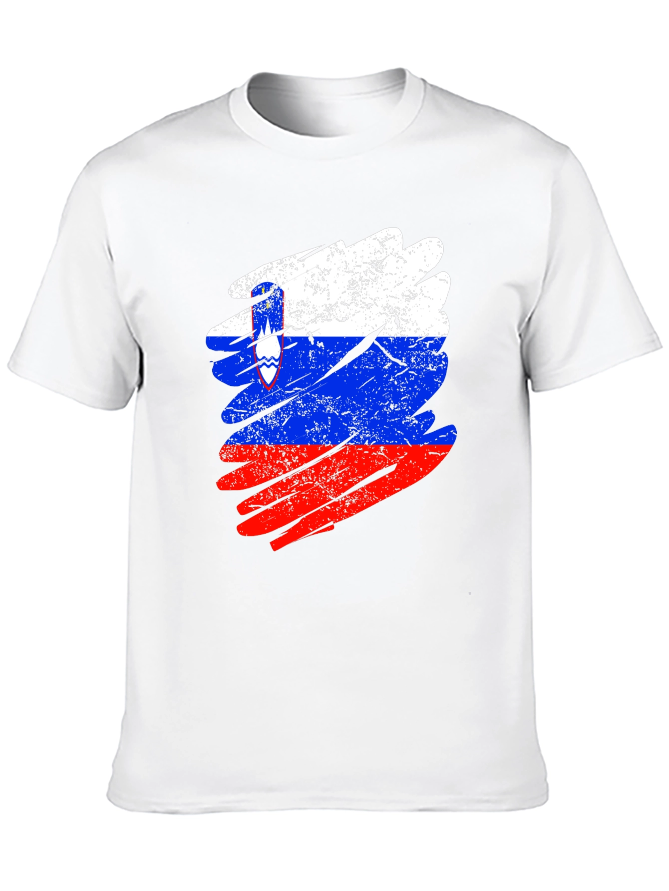 Slovenia Flag Distressed T-Shirt