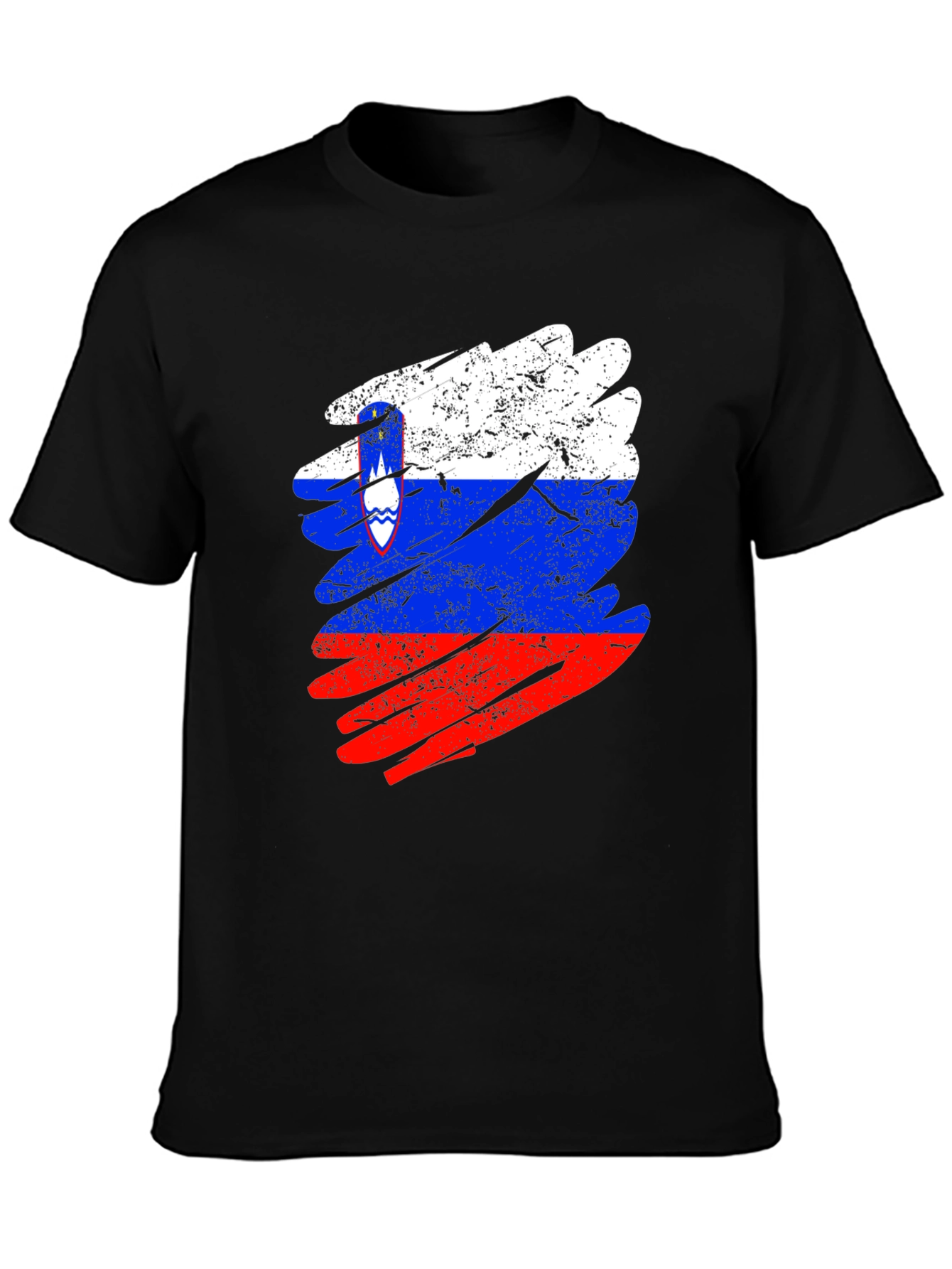 Slovenia Flag Distressed T-Shirt