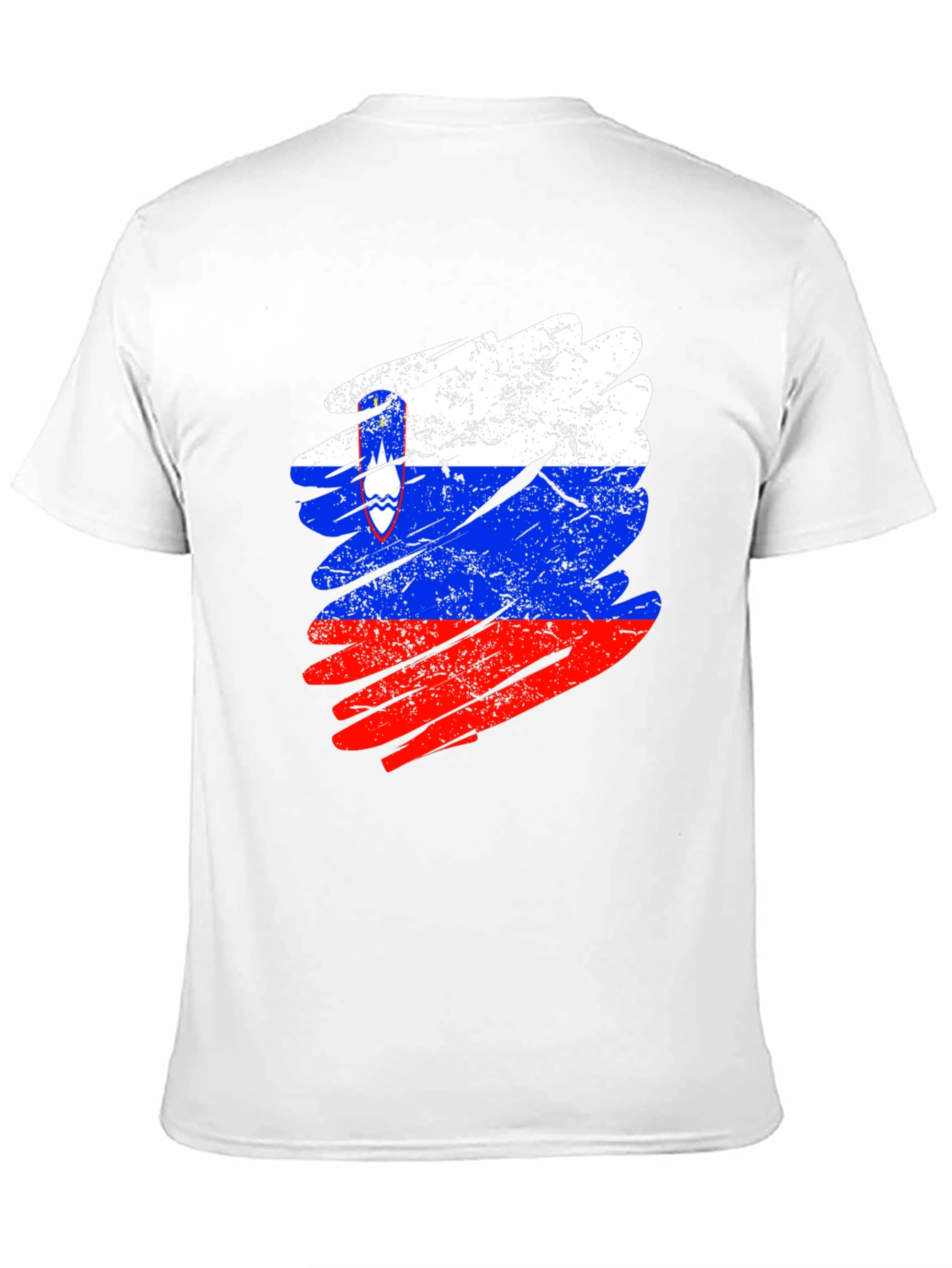 Slovenia Flag Distressed T-Shirt