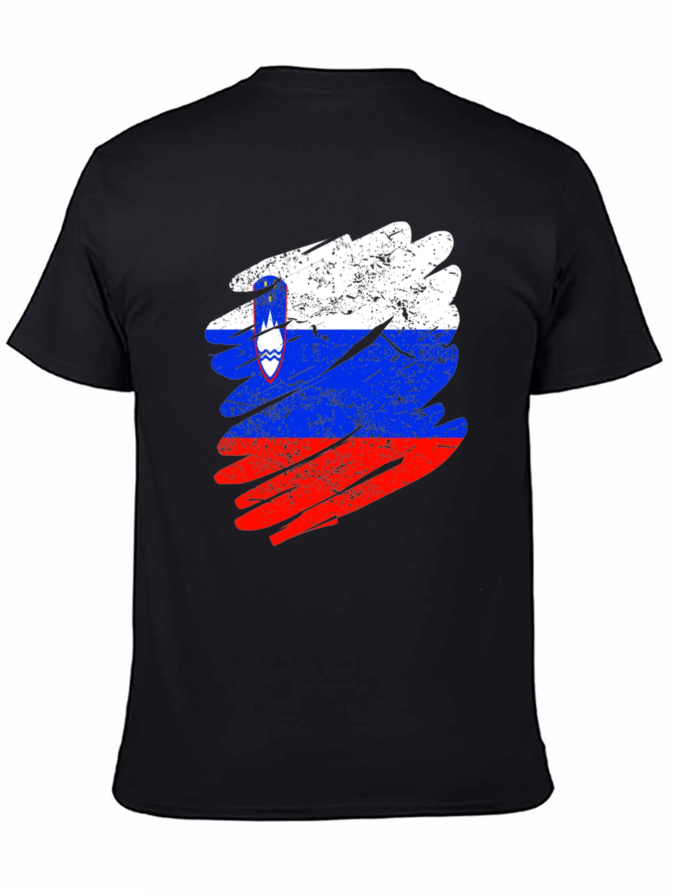 Slovenia Flag Distressed T-Shirt