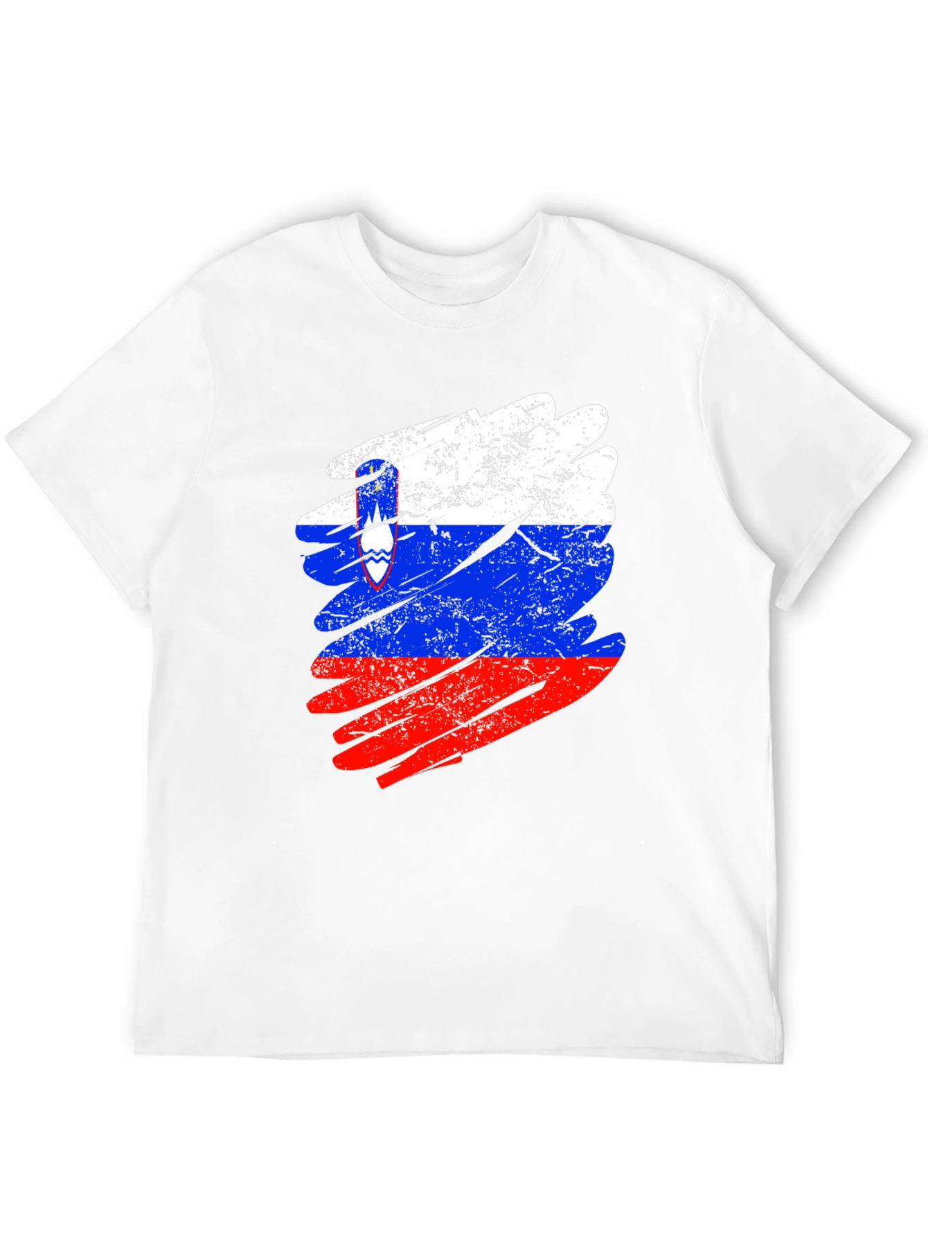 Slovenia Flag Distressed T-Shirt
