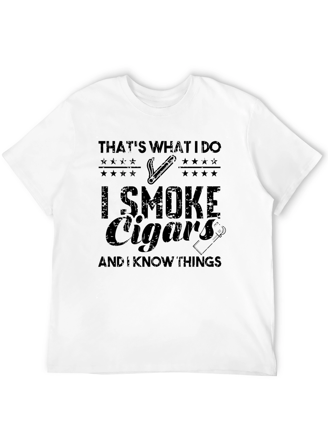 I Smoke Cigars & Know Things Graphic Tee