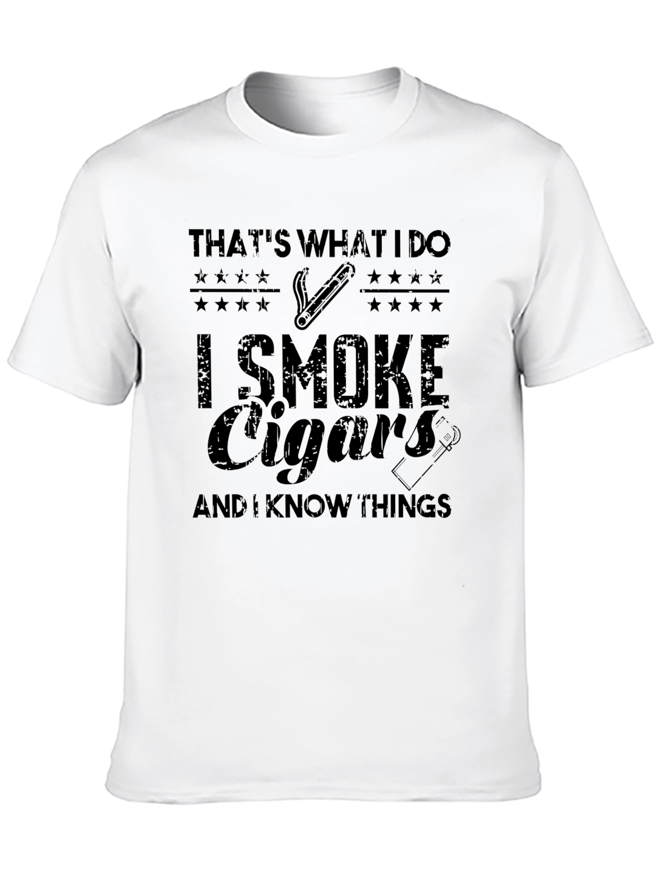 I Smoke Cigars & Know Things Graphic Tee