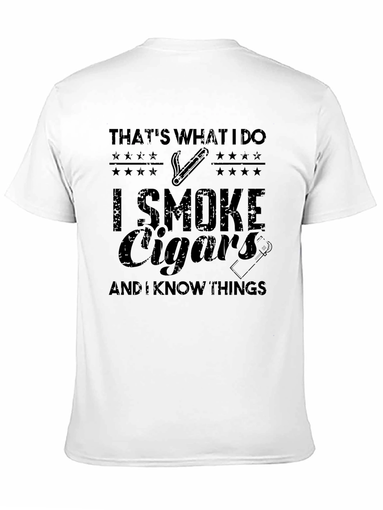 I Smoke Cigars & Know Things Graphic Tee