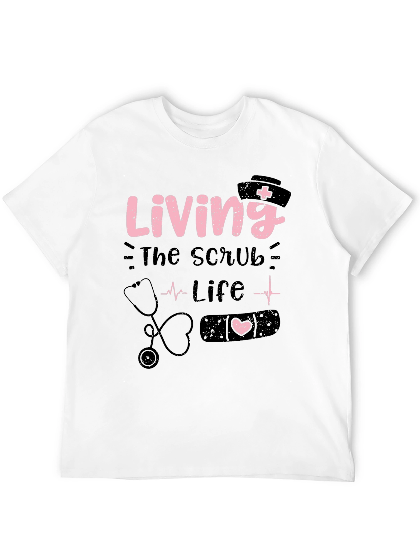 Living the Scrub Life Black T-Shirt