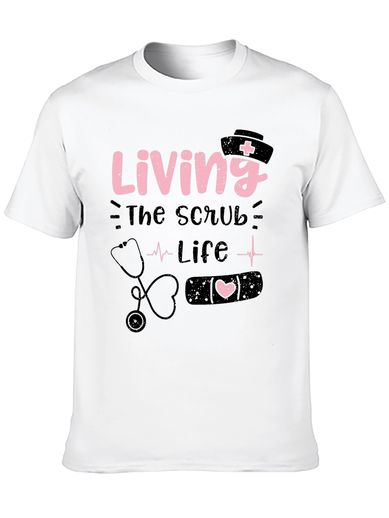 Living the Scrub Life Black T-Shirt