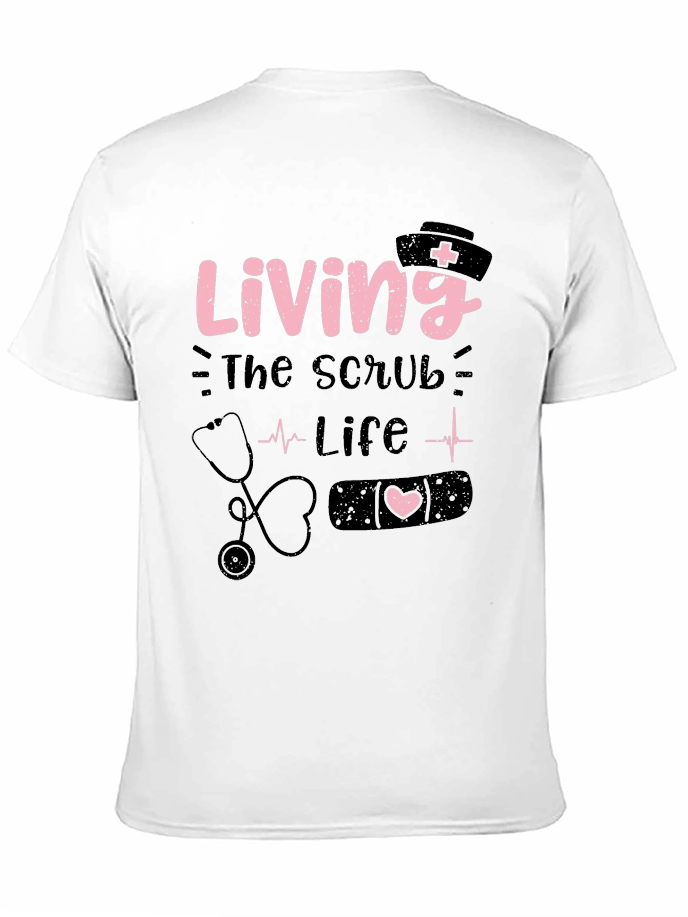 Living the Scrub Life Black T-Shirt