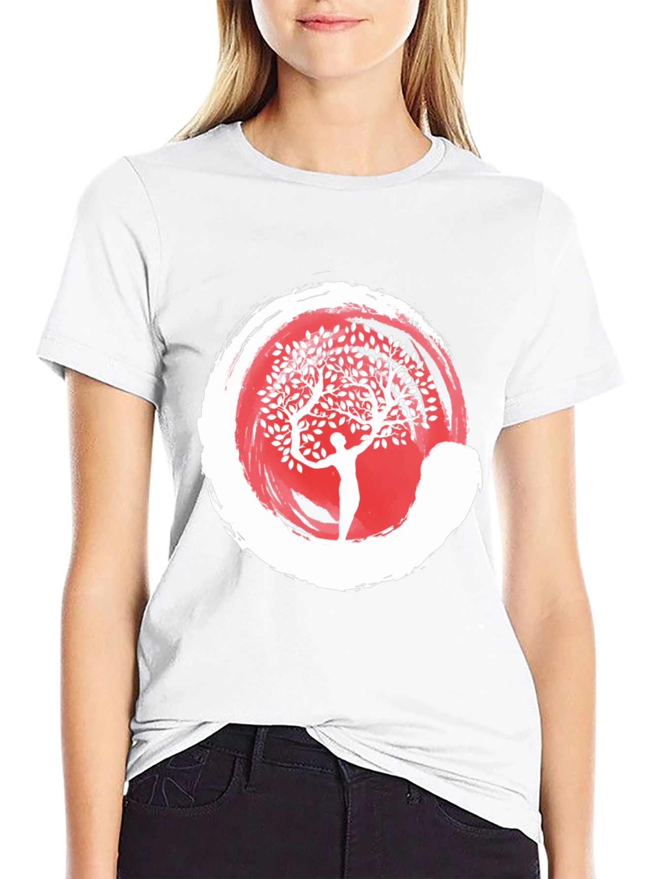 Enso Zen Circle Tree of Life Graphic Tee