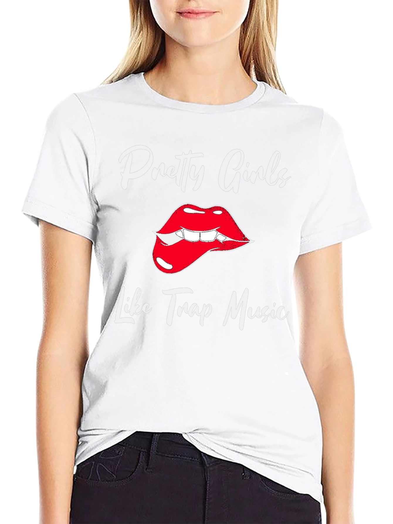 Pretty Girls Love Trap Music Black Graphic Tee