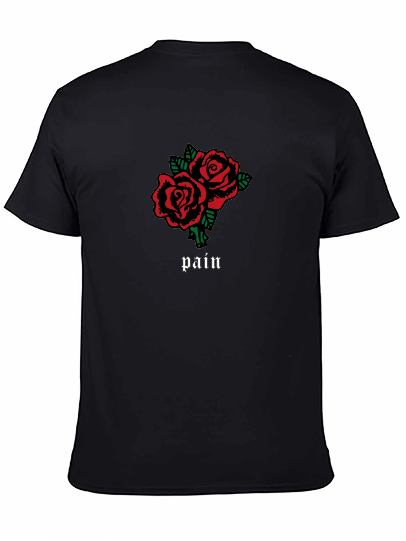 Pain Roses Graphic T-Shirt - Black