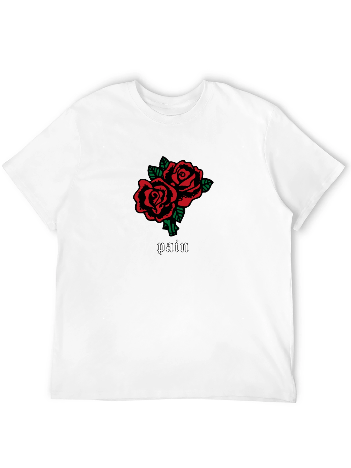 Pain Roses Graphic T-Shirt - Black