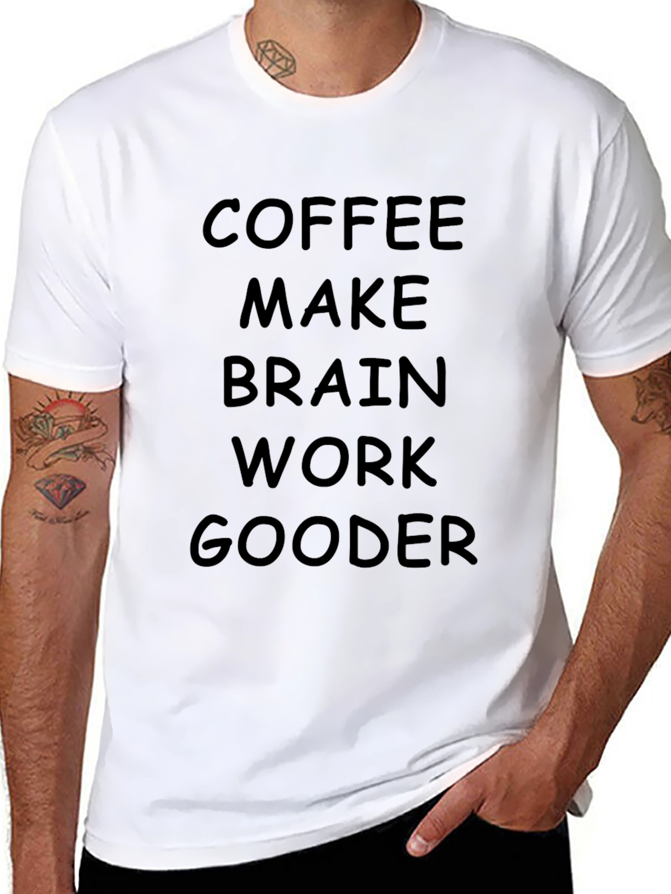 Coffee Makes Brain Work Gooder T-Shirt