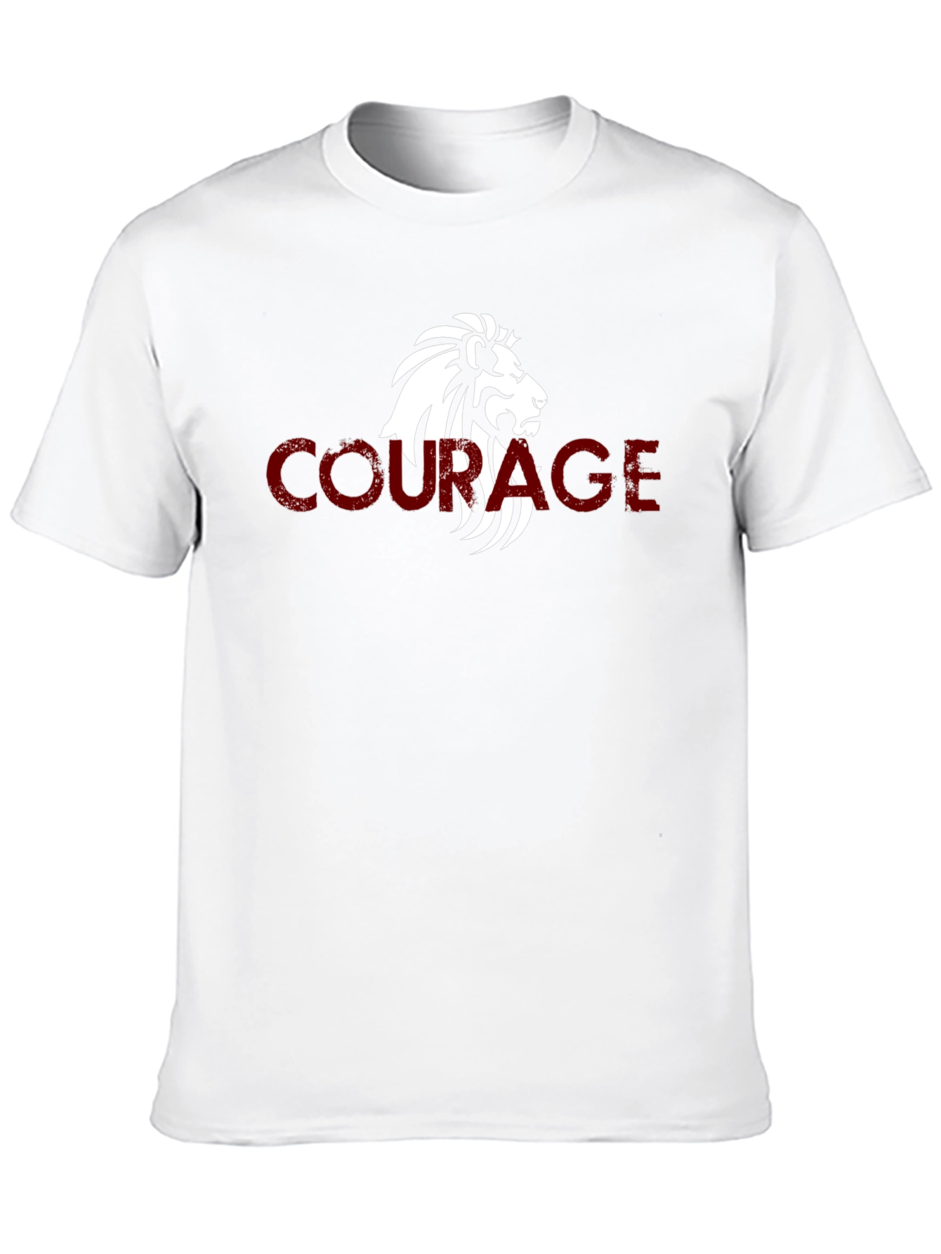 Courage Lion Graphic Tee - Mens Black T-Shirt