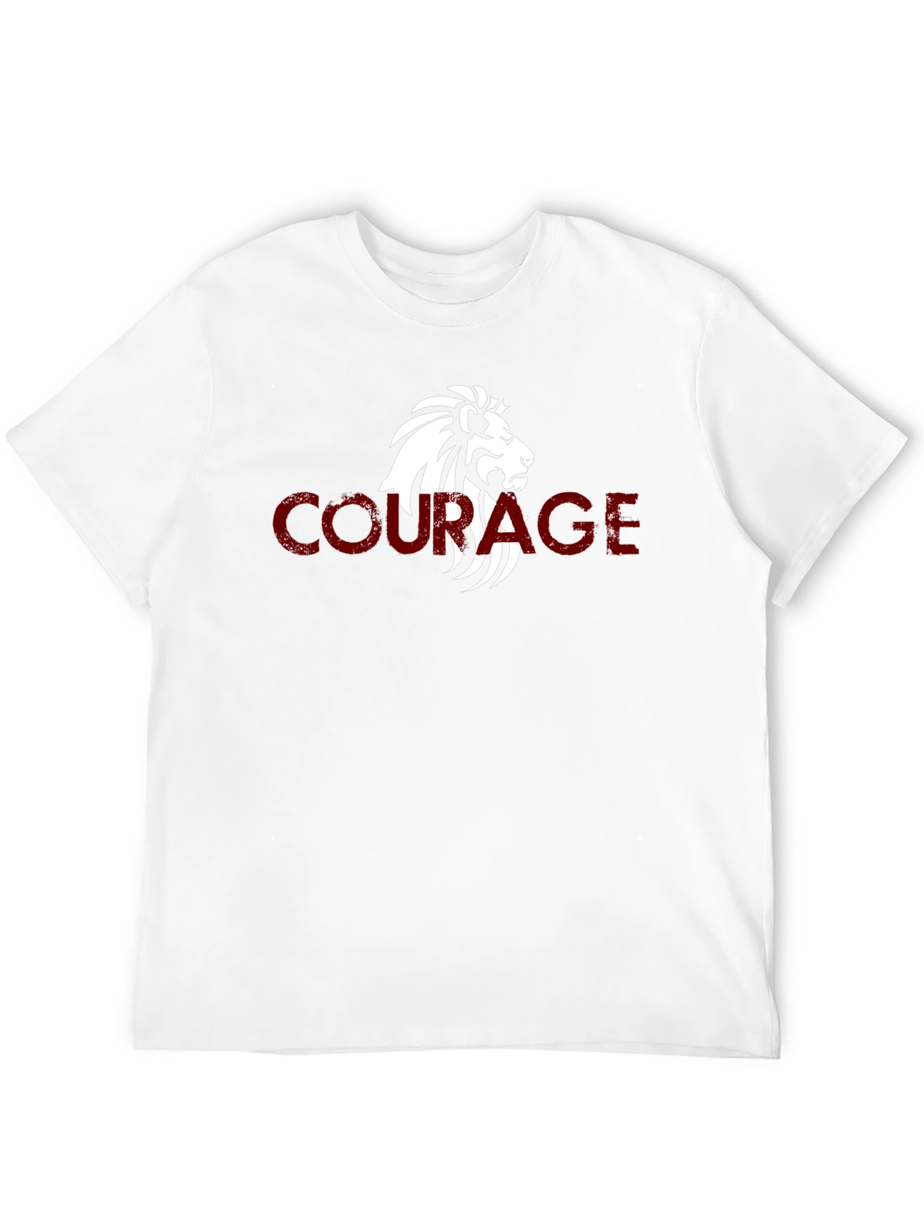 Courage Lion Graphic Tee - Mens Black T-Shirt