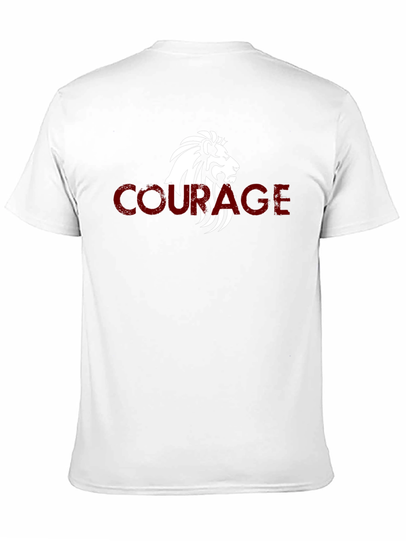 Courage Lion Graphic Tee - Mens Black T-Shirt