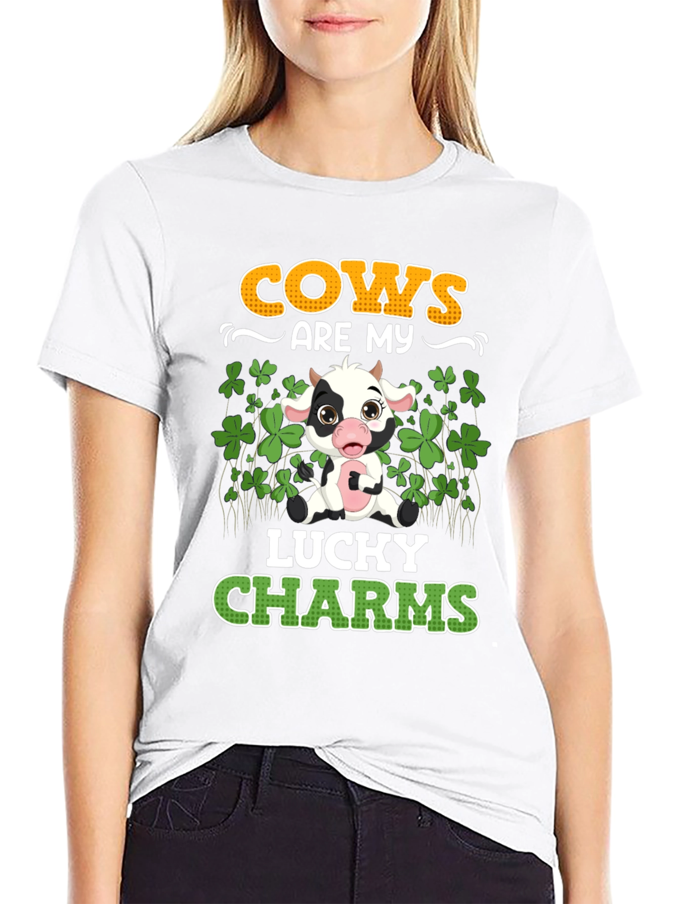 Cows Are My Lucky Charms St Patricks Day T-Shirt