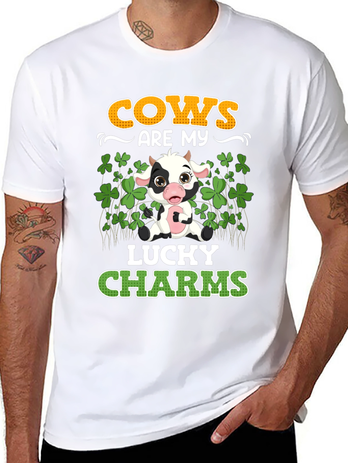Cows Are My Lucky Charms St Patricks Day T-Shirt