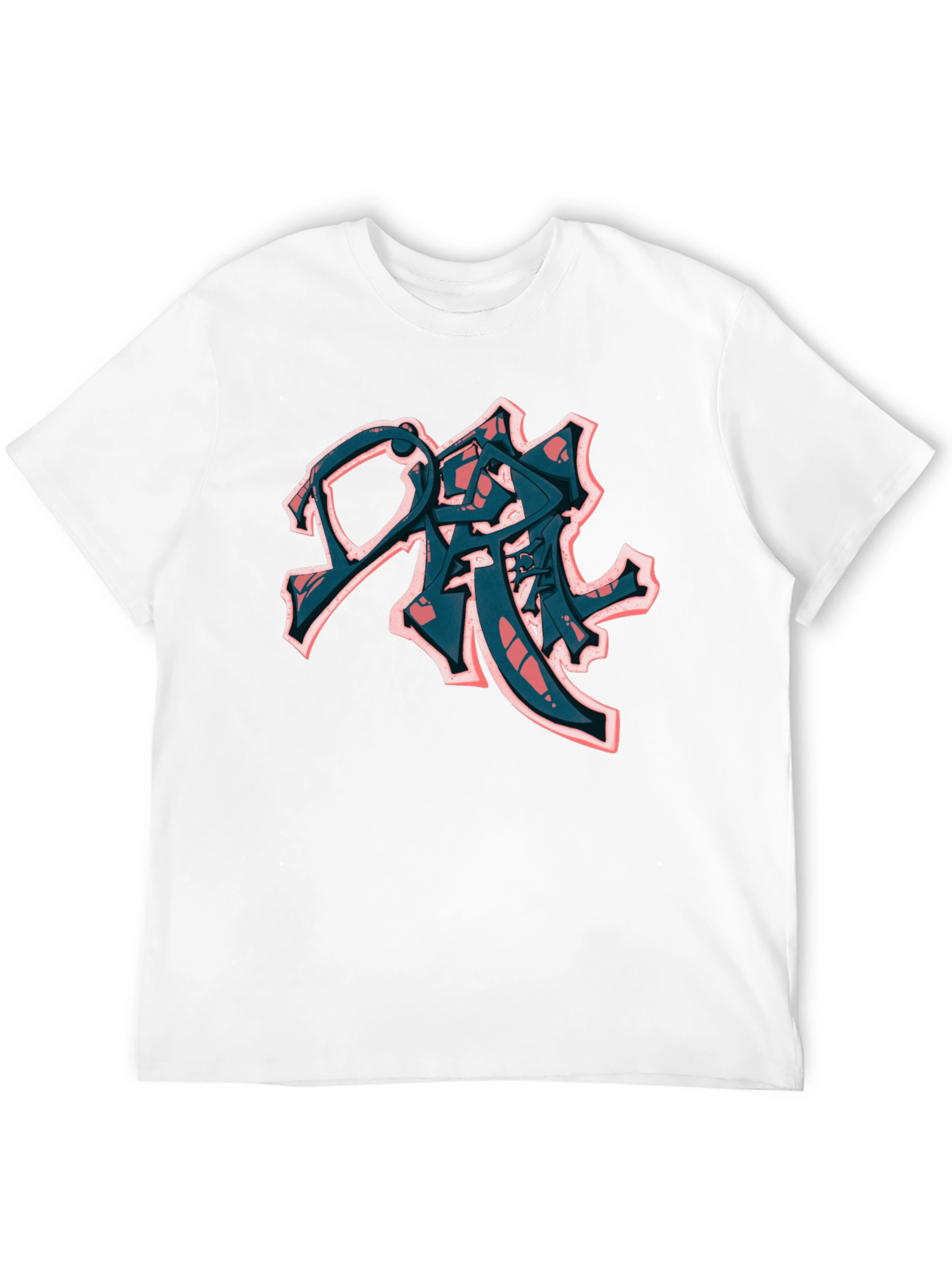 Urban Graffiti Style Black T-Shirt