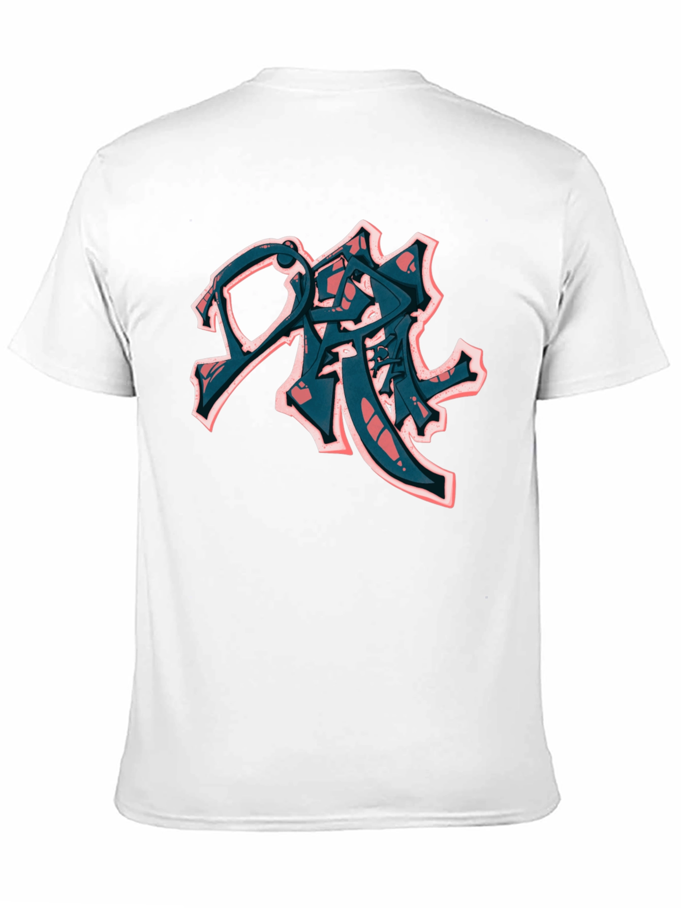 Urban Graffiti Style Black T-Shirt