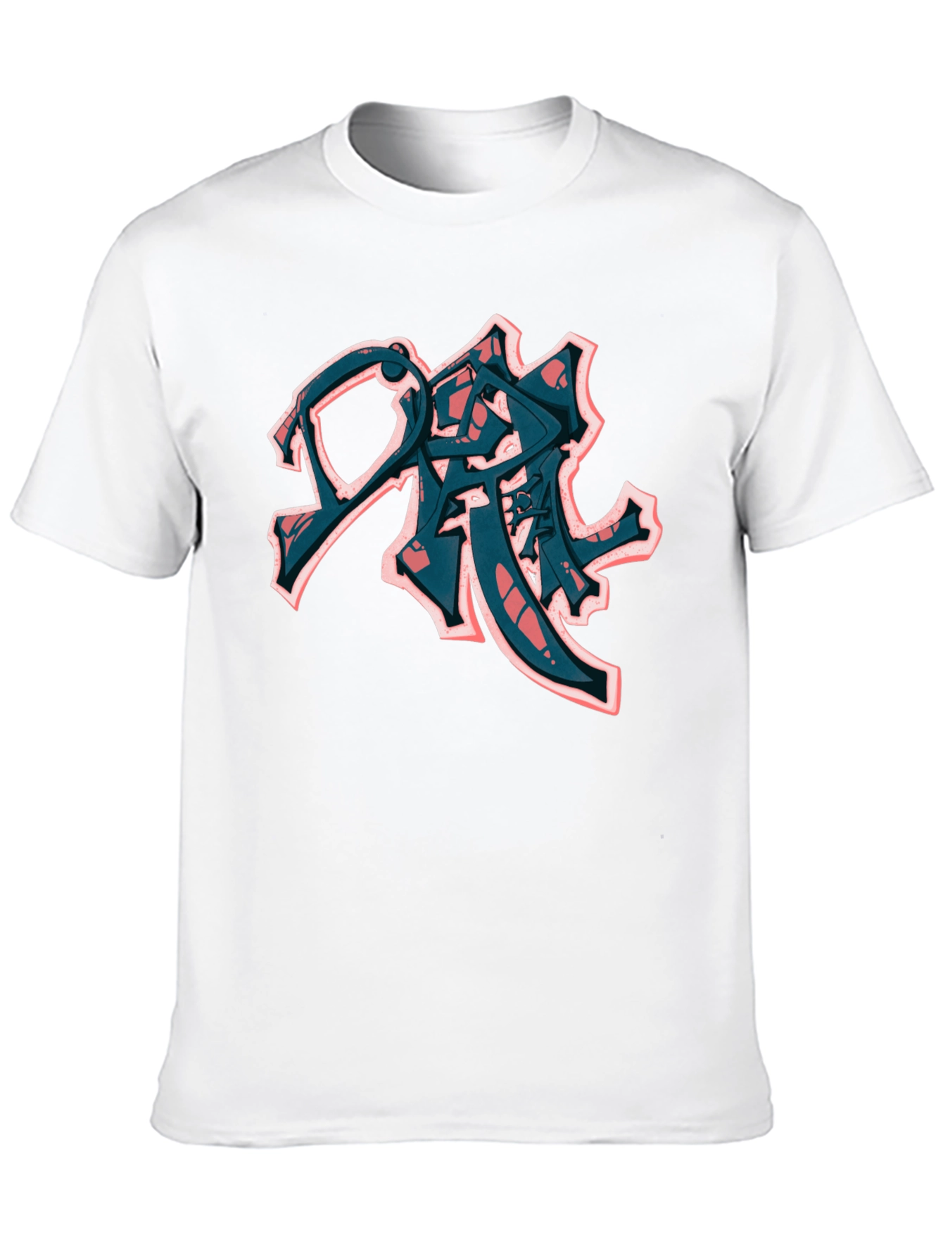 Urban Graffiti Style Black T-Shirt