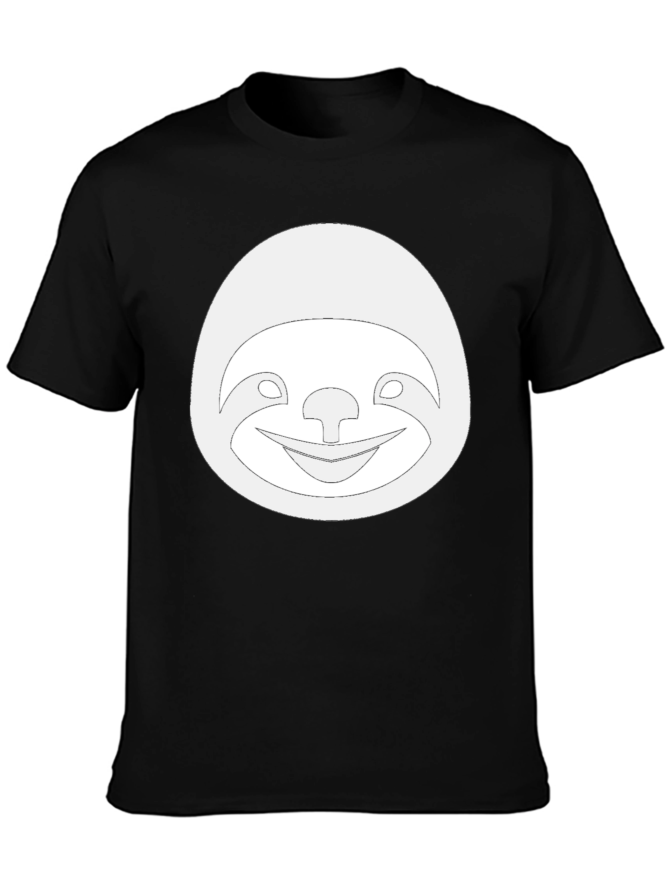 Funny Sloth Graphic Tee - Casual Black T-Shirt
