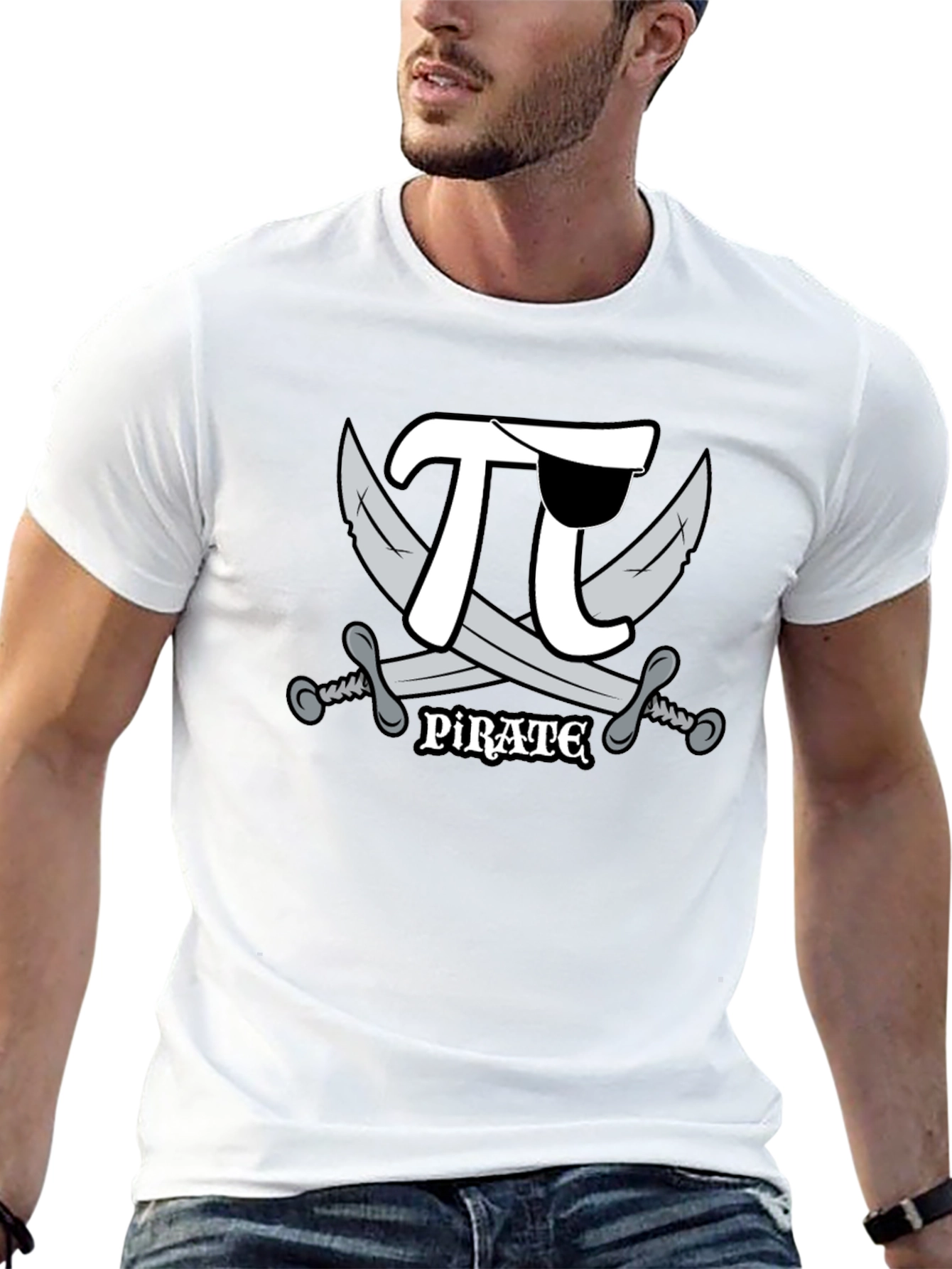 Pi Rate T-Shirt - Math Pirate Pun Tee