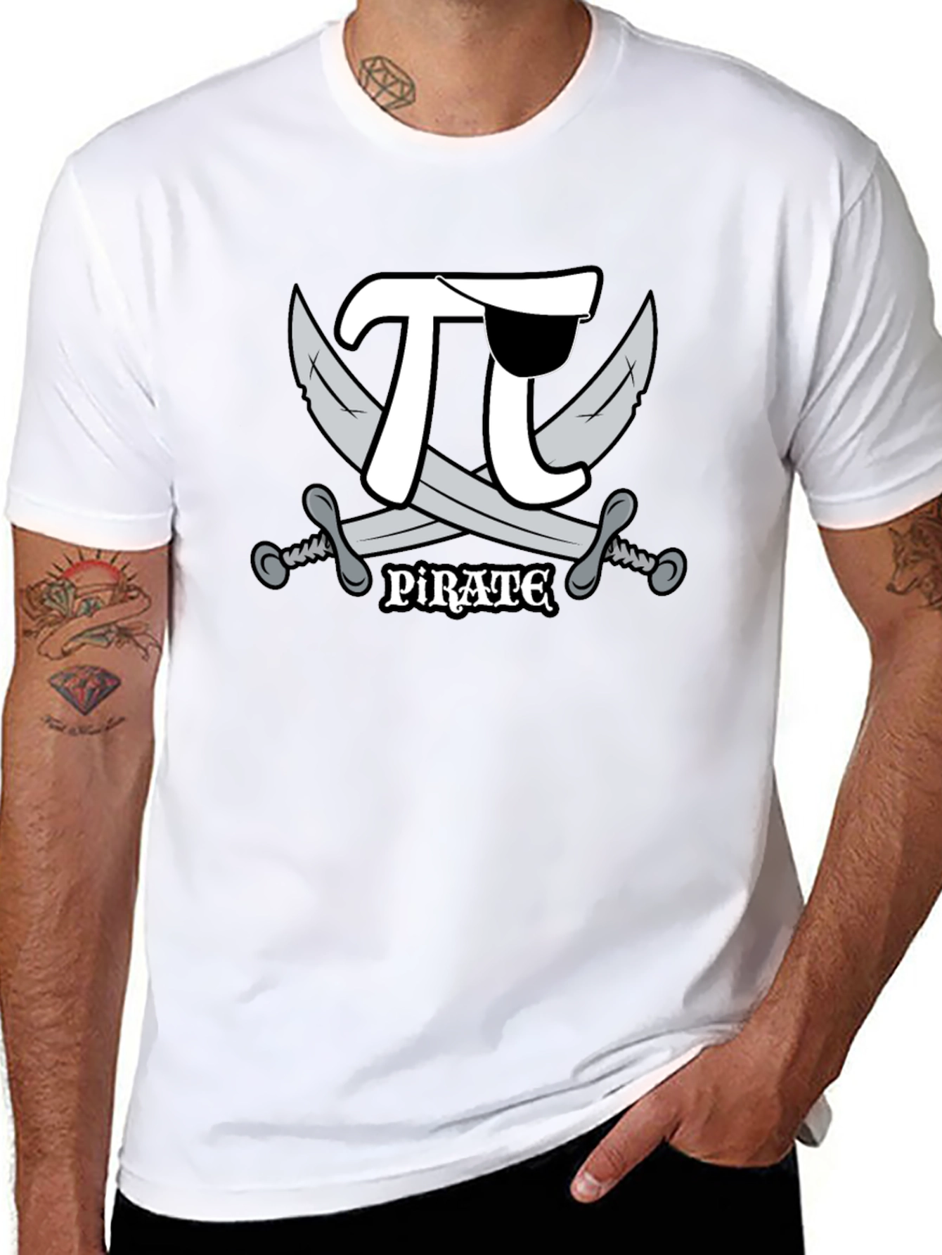 Pi Rate T-Shirt - Math Pirate Pun Tee