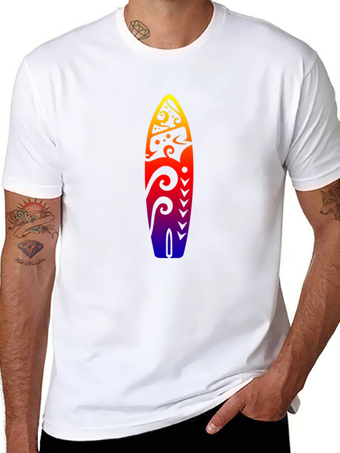 Surfboard Graphic T-Shirt - Summer Style