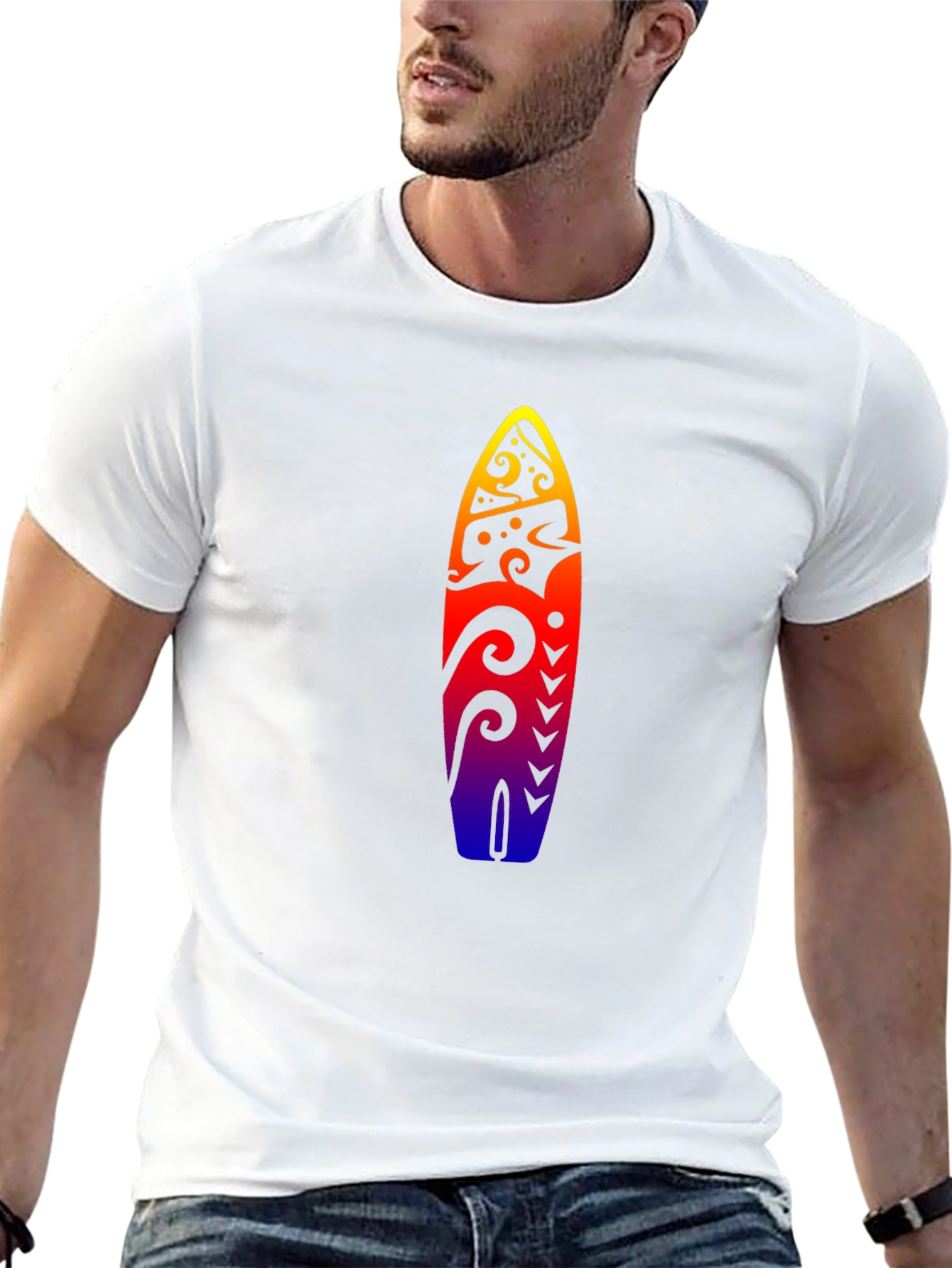 Surfboard Graphic T-Shirt - Summer Style
