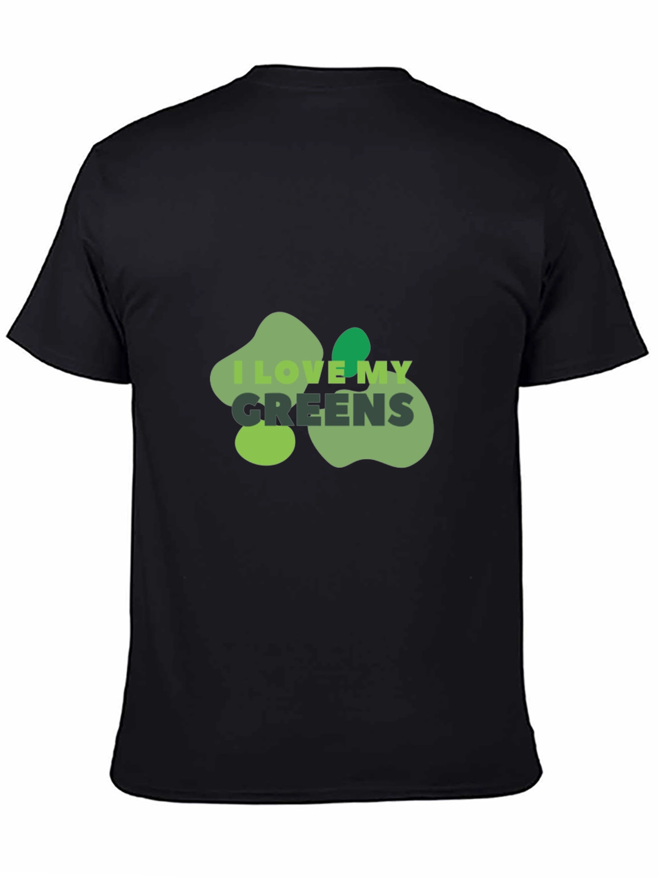 I Love My Greens Graphic Tee - Black