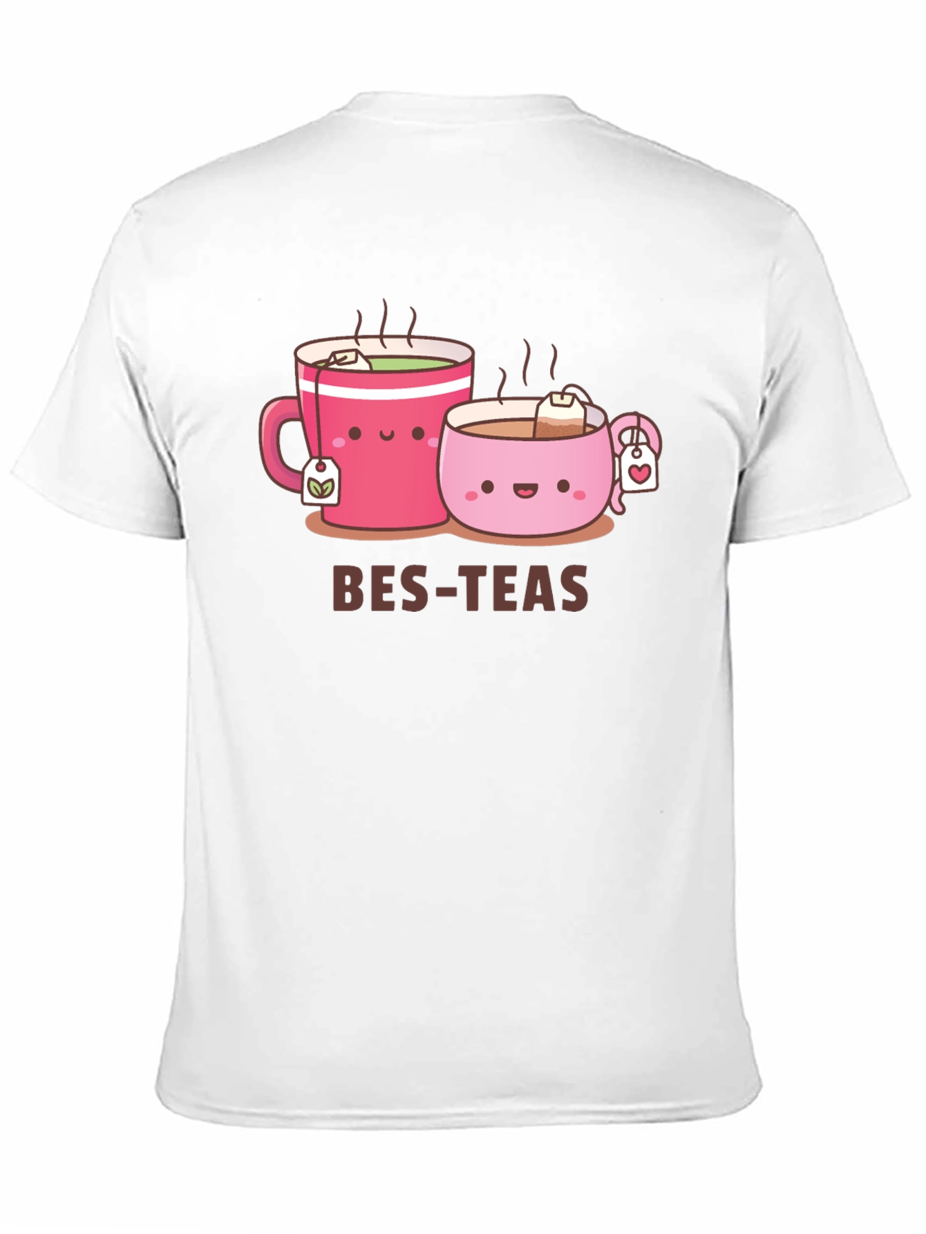 Bes-Teas Cute Cartoon Graphic Black T-Shirt