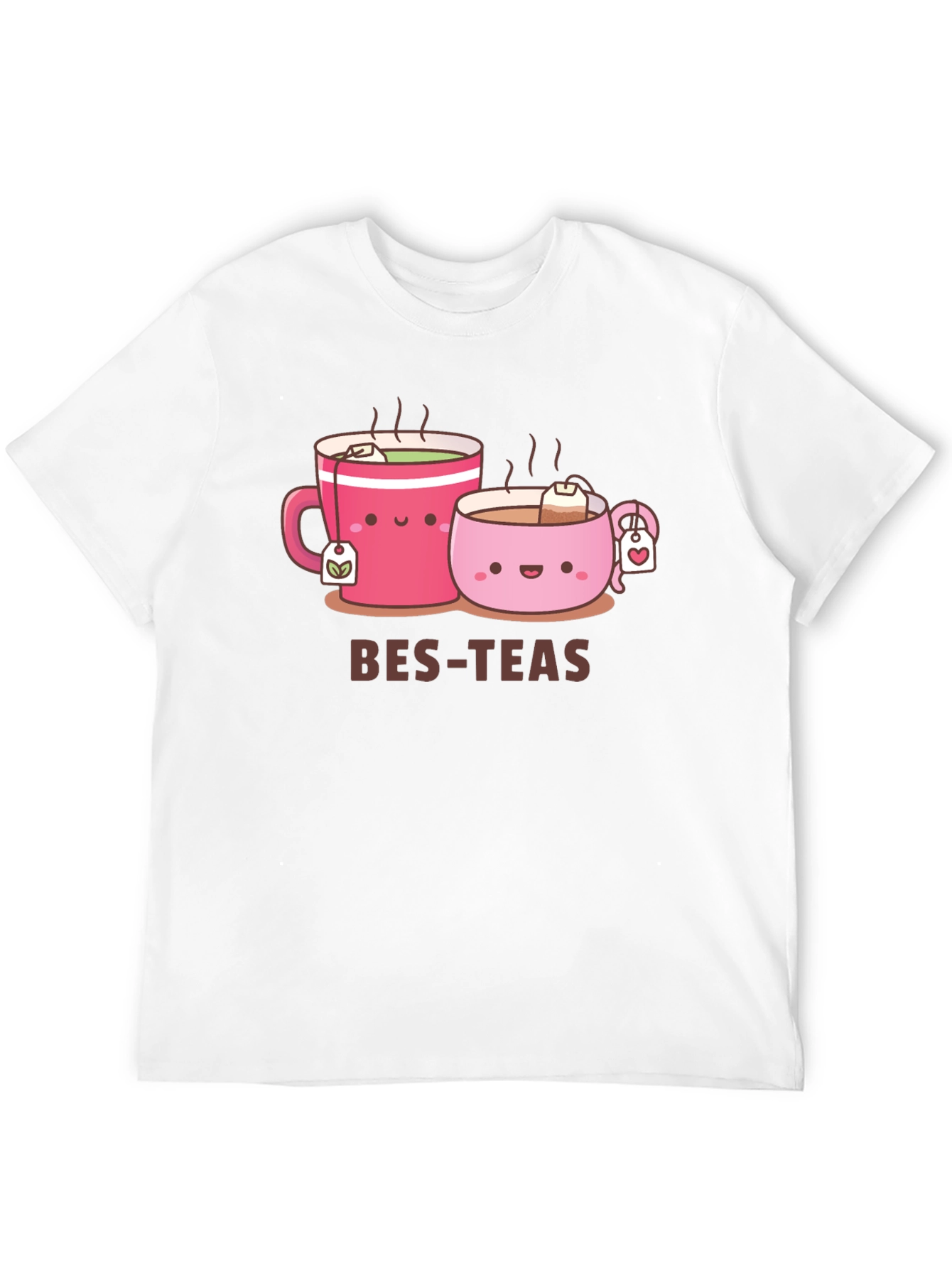 Bes-Teas Cute Cartoon Graphic Black T-Shirt