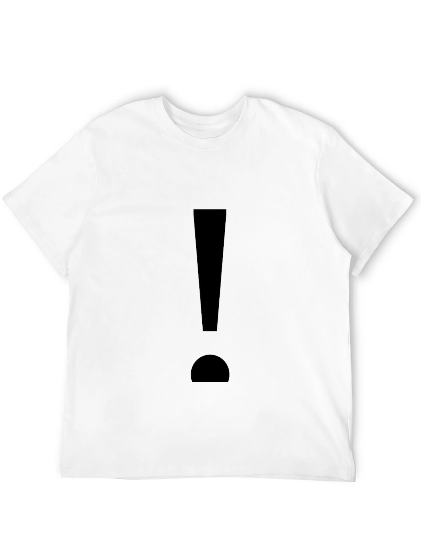 Exclamation Mark Graphic T-Shirt - Black