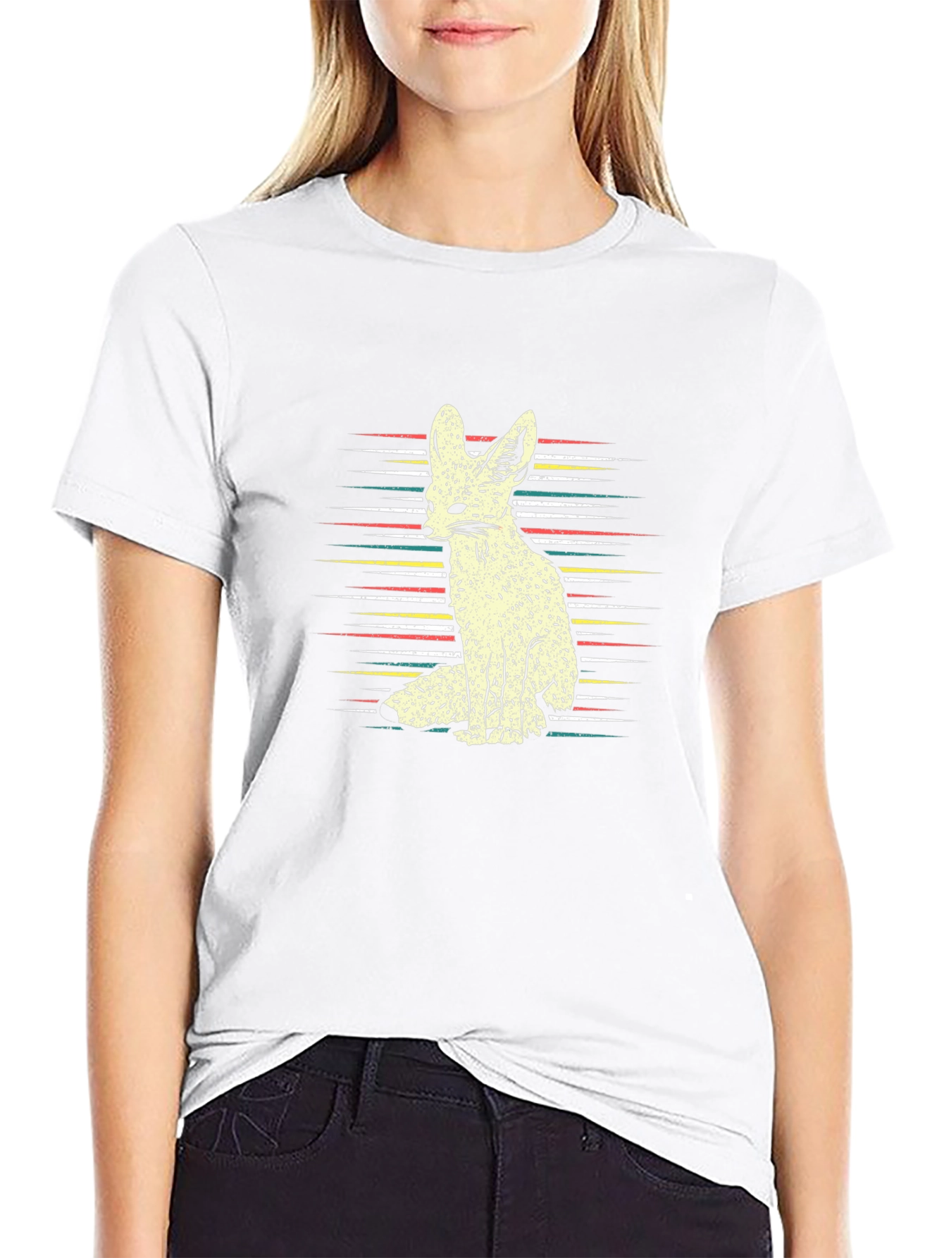 Retro Fennec Fox Graphic Tee - Unisex