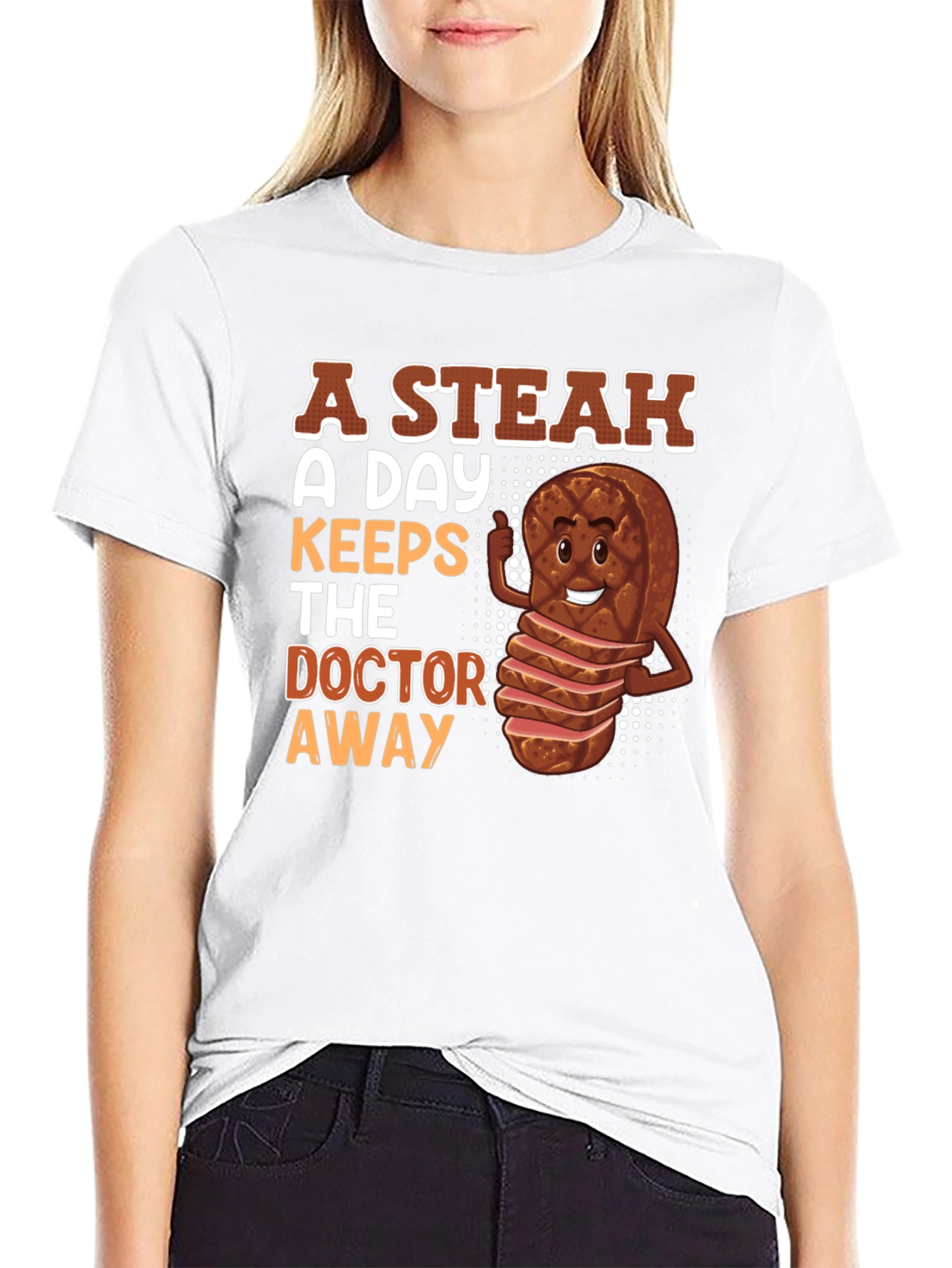 Steak A Day Graphic T-Shirt