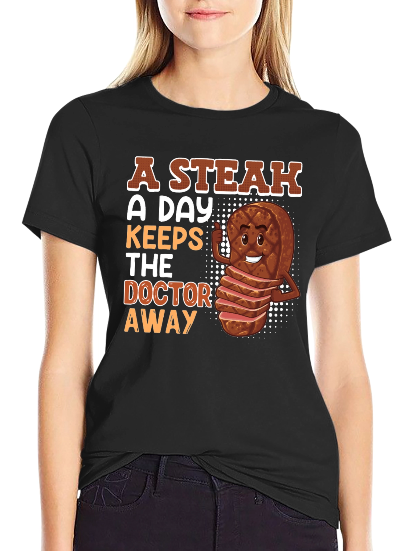 Steak A Day Graphic T-Shirt