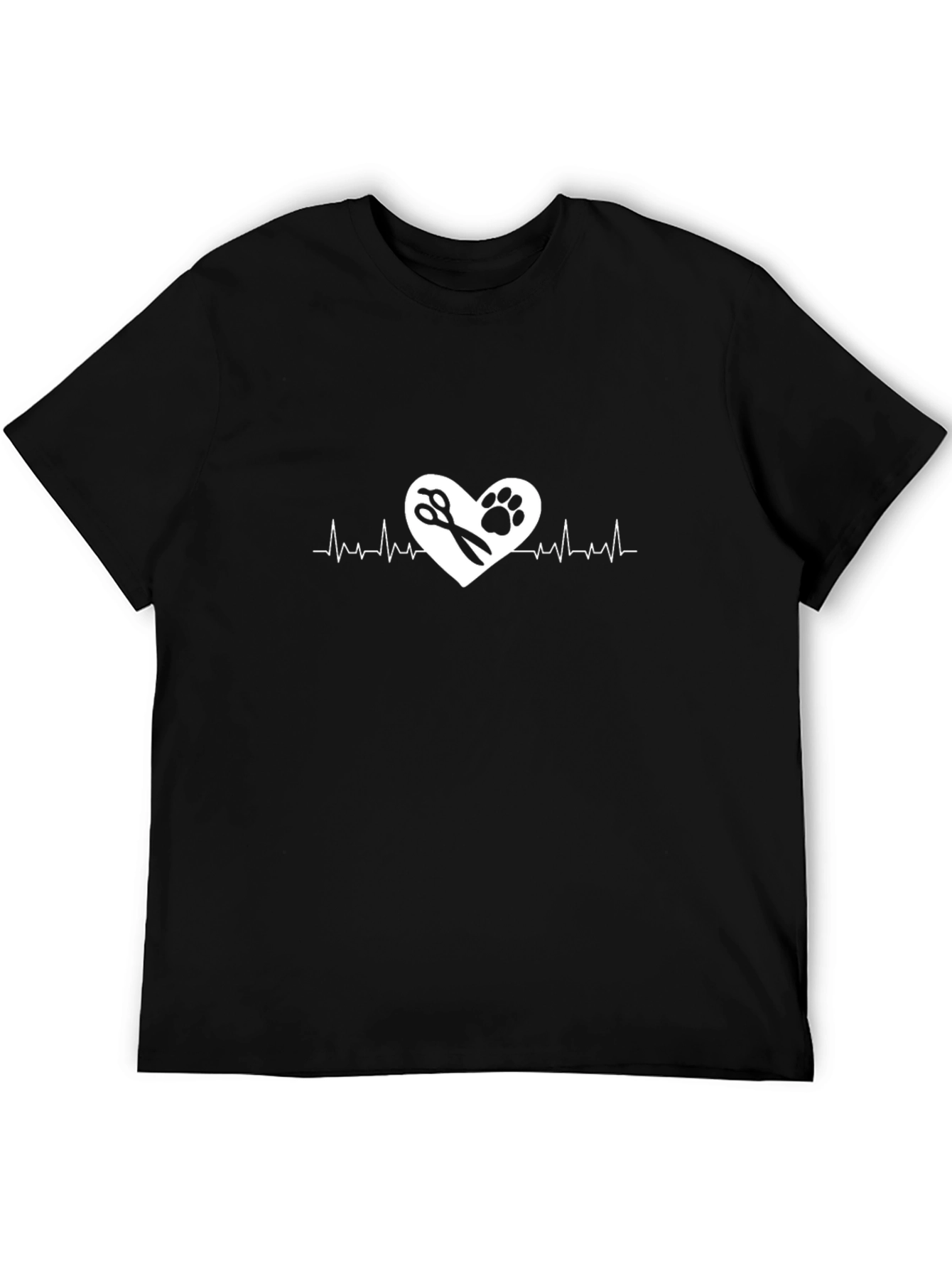 Groomer Heartbeat T-Shirt - Love Pet Grooming