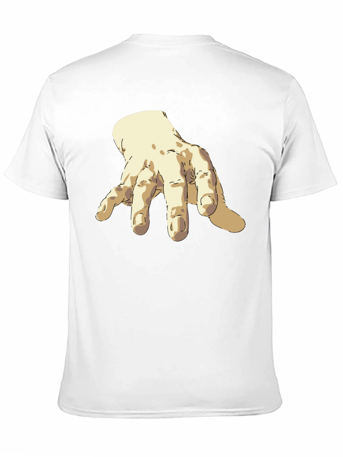 Artistic Hand Graphic Black T-Shirt