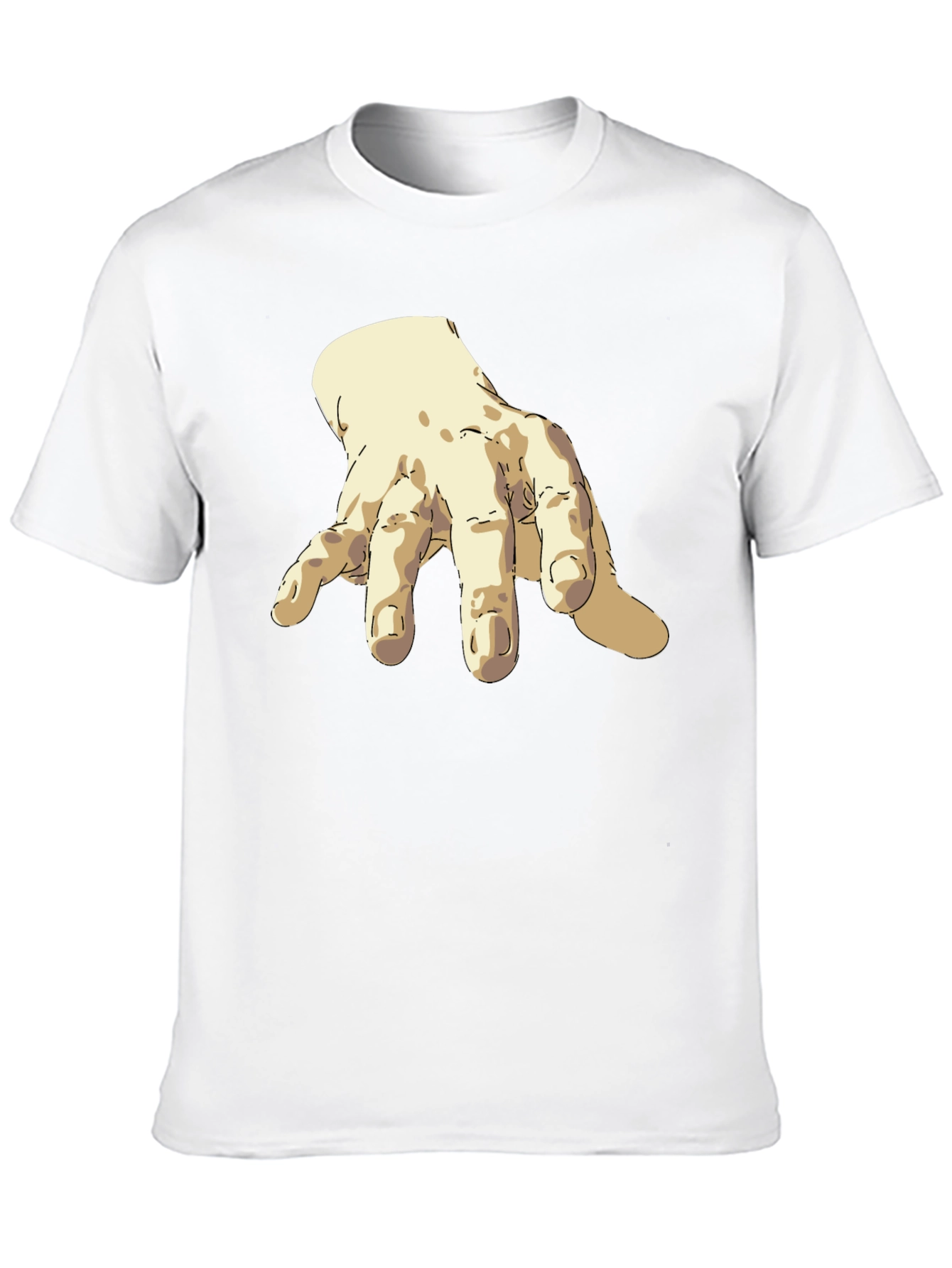Artistic Hand Graphic Black T-Shirt
