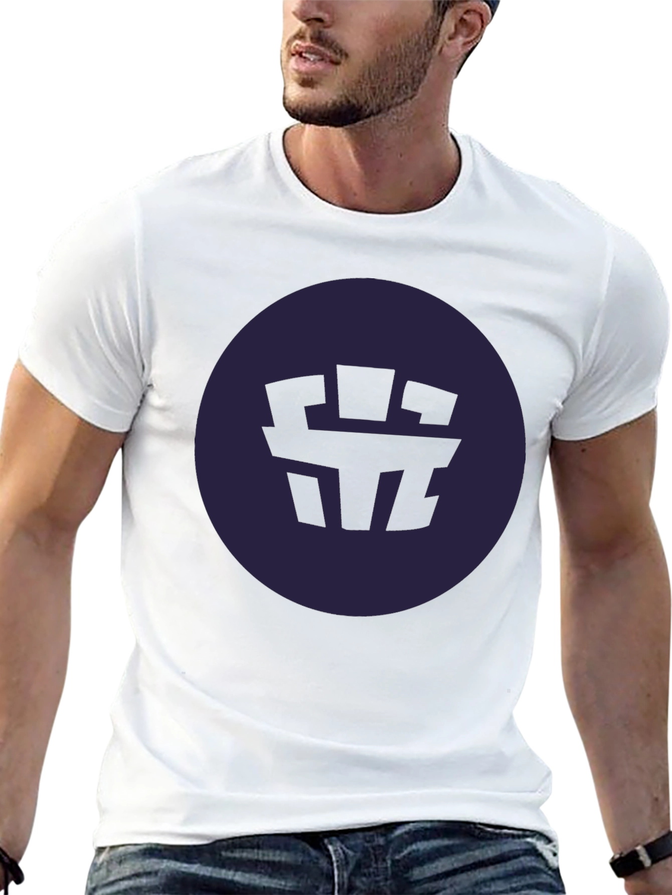 Abstract Symbol Black Graphic Tee