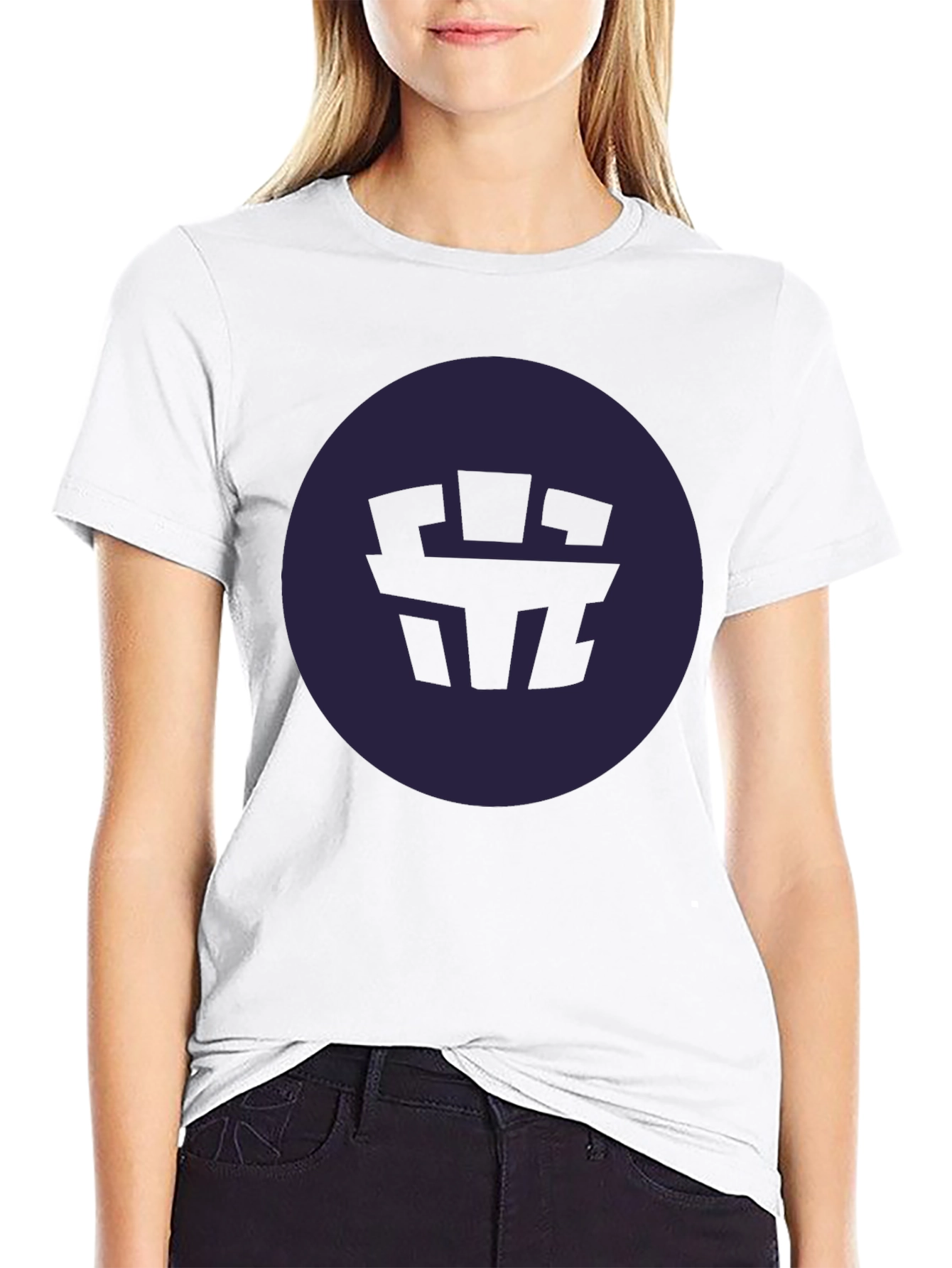 Abstract Symbol Black Graphic Tee