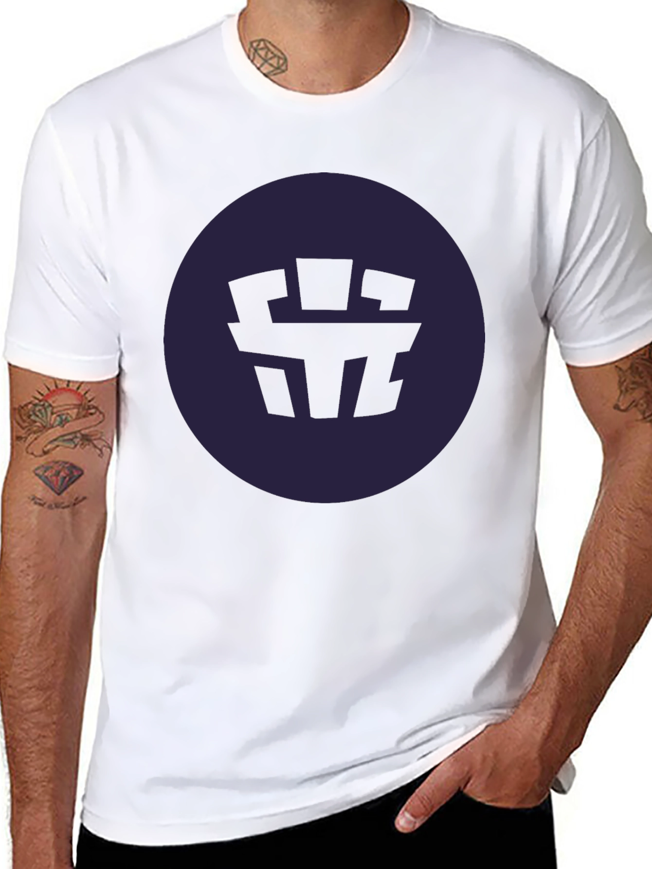 Abstract Symbol Black Graphic Tee